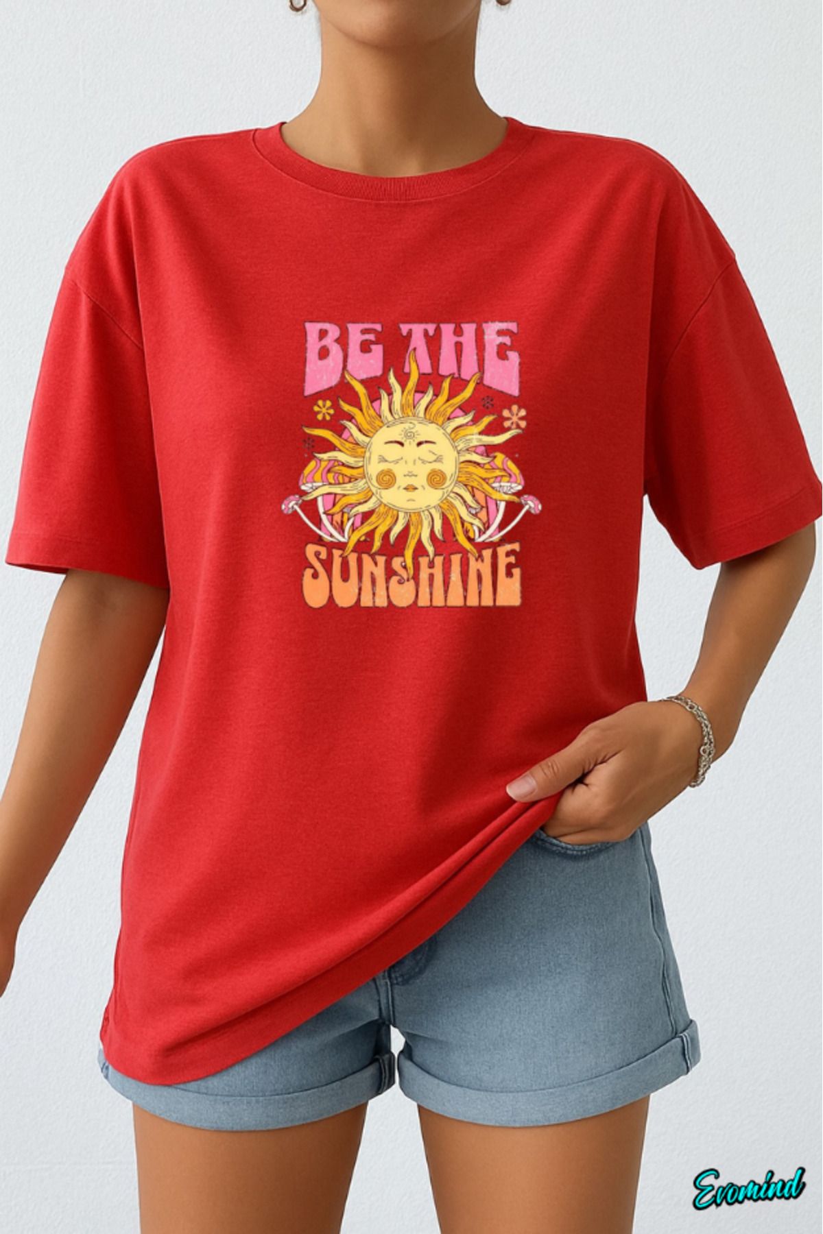 Evomind Sunshine Baskılı Unisex T-shirt