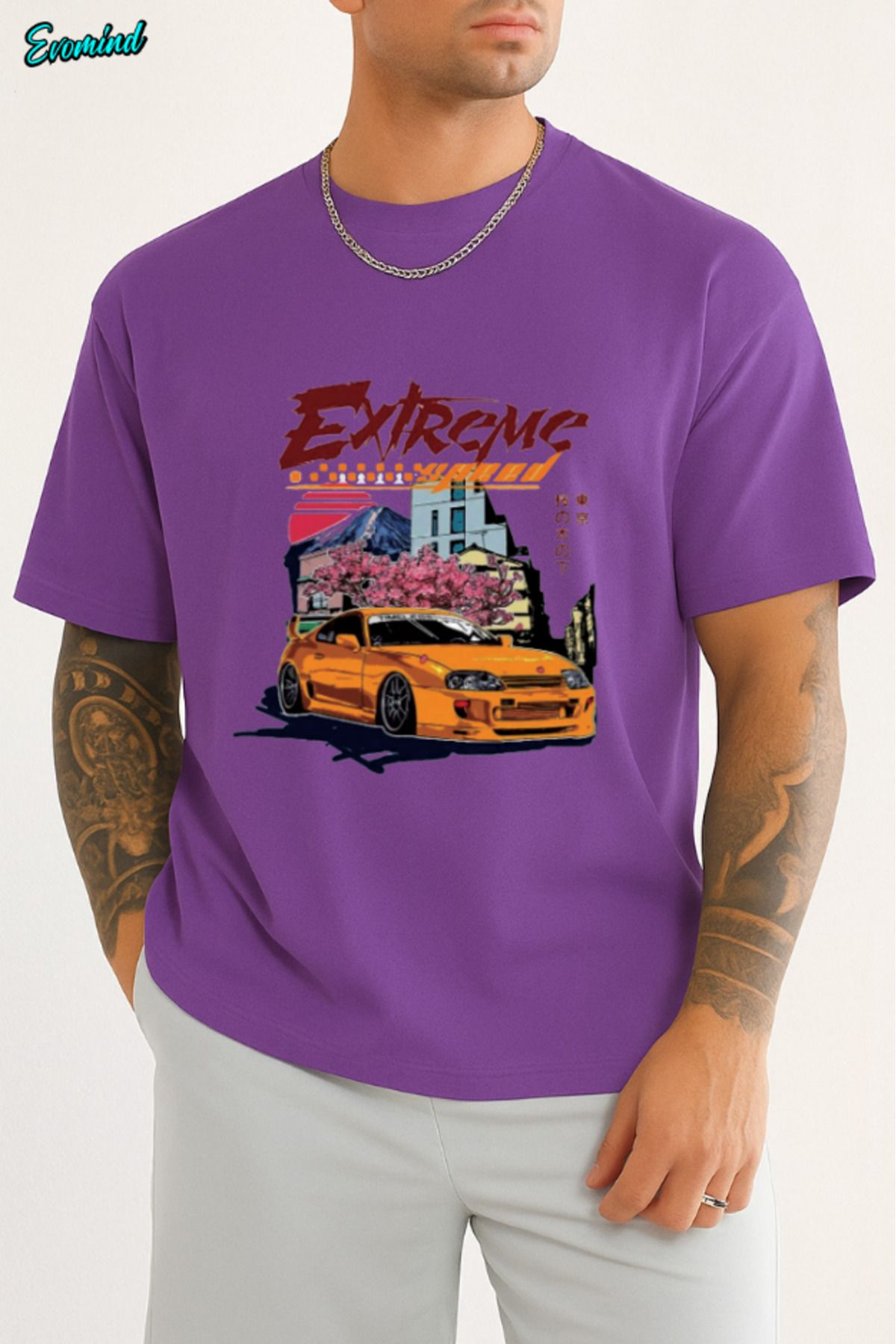 Evomind Ekstreme Baskılı Unisex T-shirt