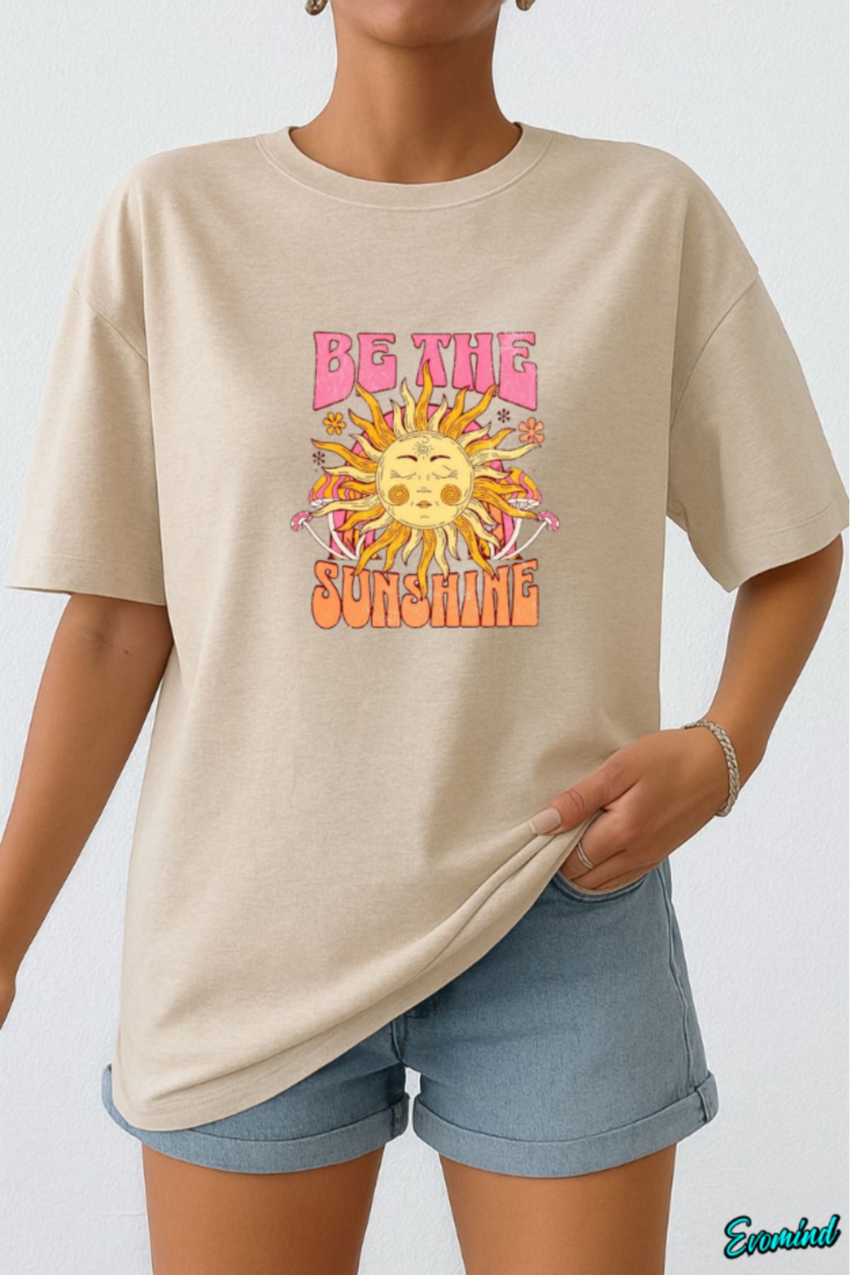 Evomind Sunshine Baskılı Unisex T-shirt