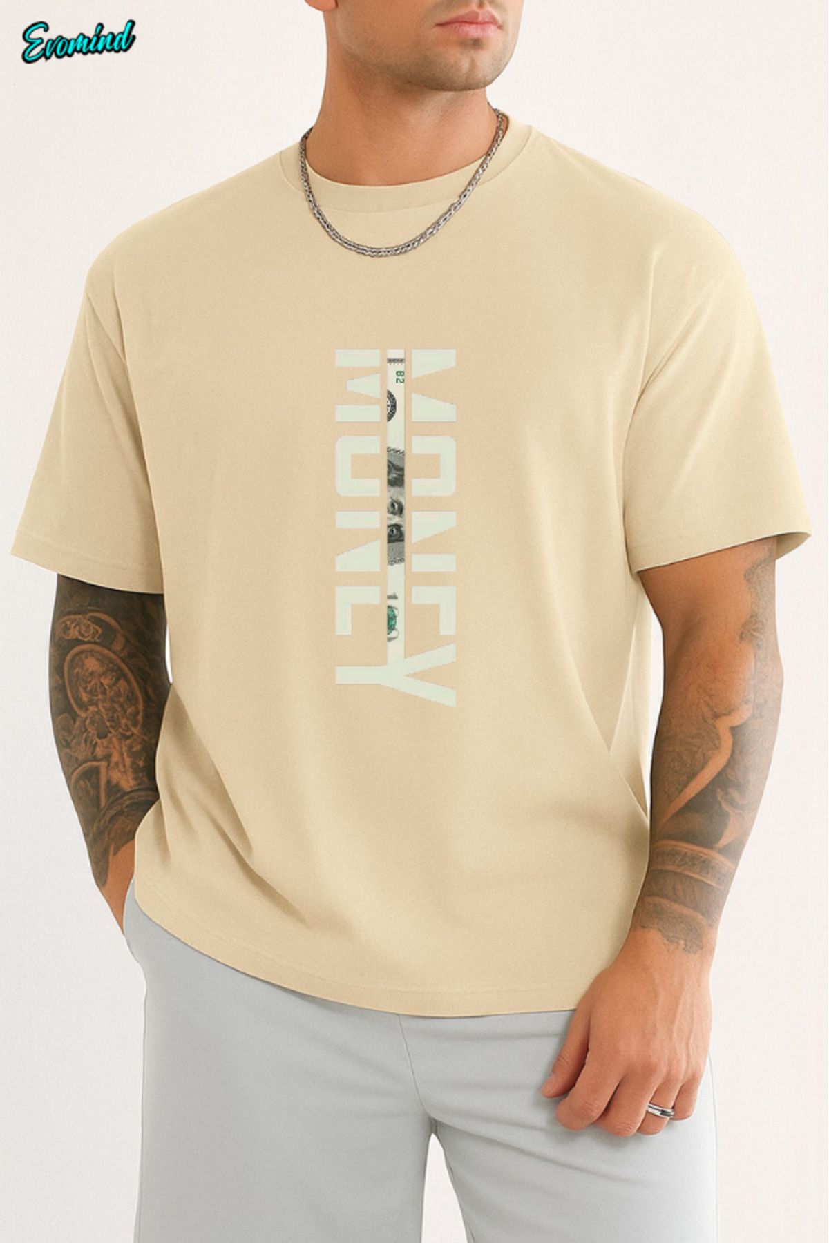 Evomind Money Baskılı Unisex T-shirt