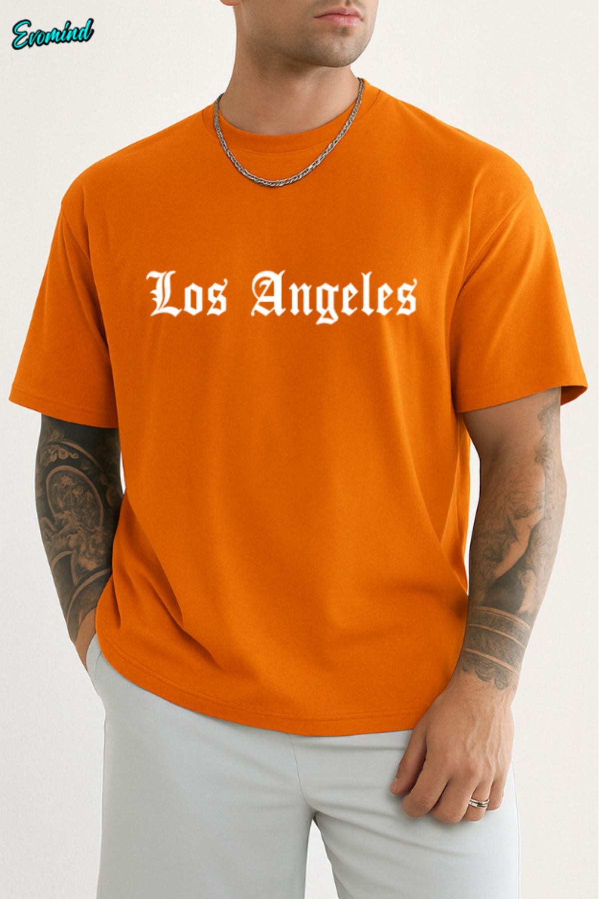 Evomind Los Angeles Baskılı Unisex T-shirt