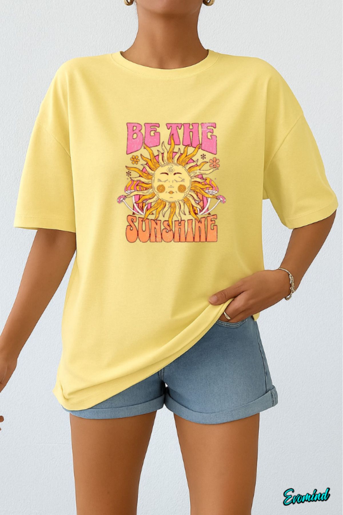 Evomind Sunshine Baskılı Unisex T-shirt