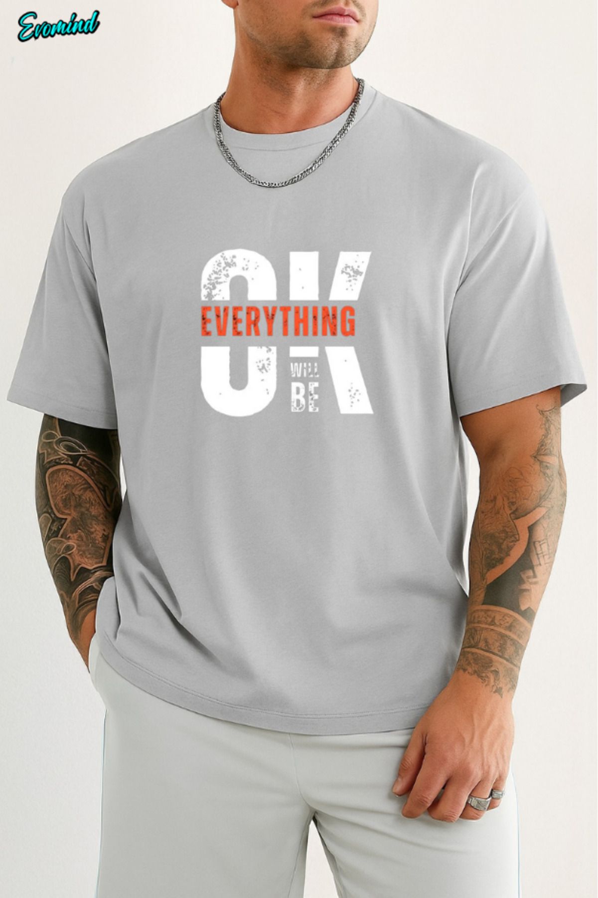 Evomind Ok Baskılı Unisex T-shirt