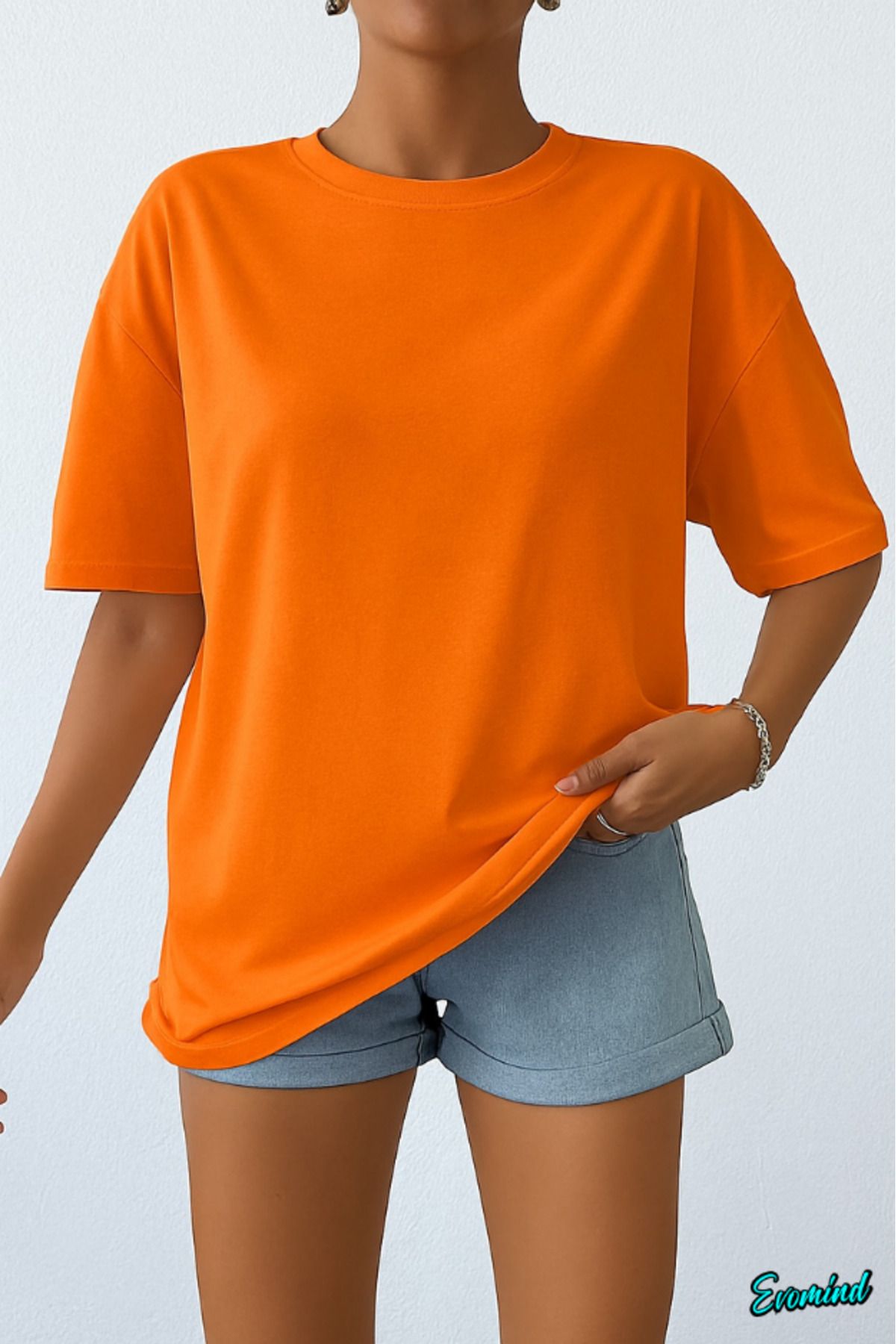Evomind Düz Unisex T-shirt