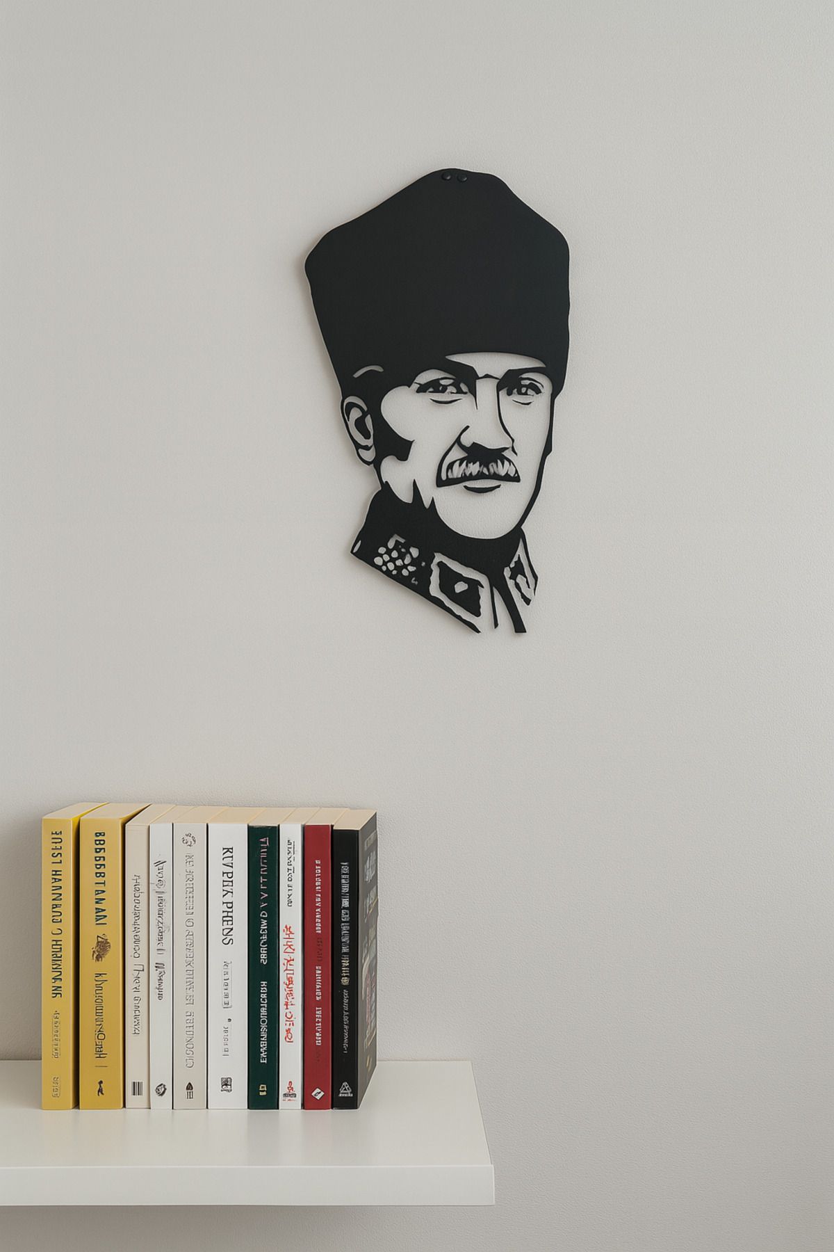 LUNOART Atatürk Portresi Metal Tablo | Anlamlı Duvar Dekoru