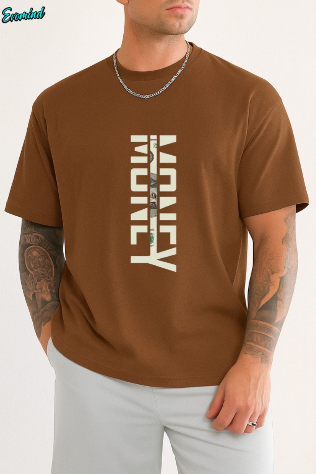 Evomind Money Baskılı Unisex T-shirt