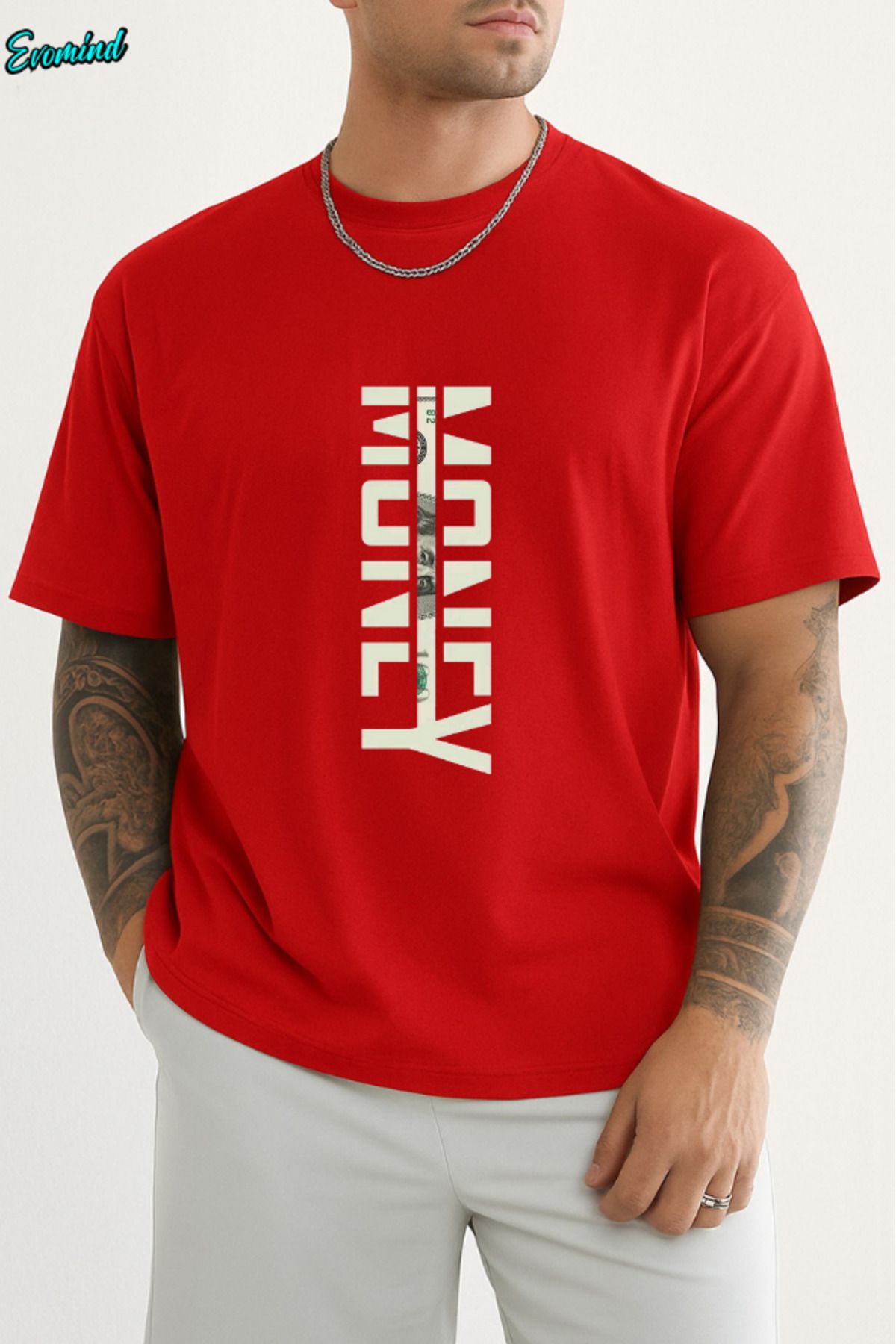 Evomind Money Baskılı Unisex T-shirt