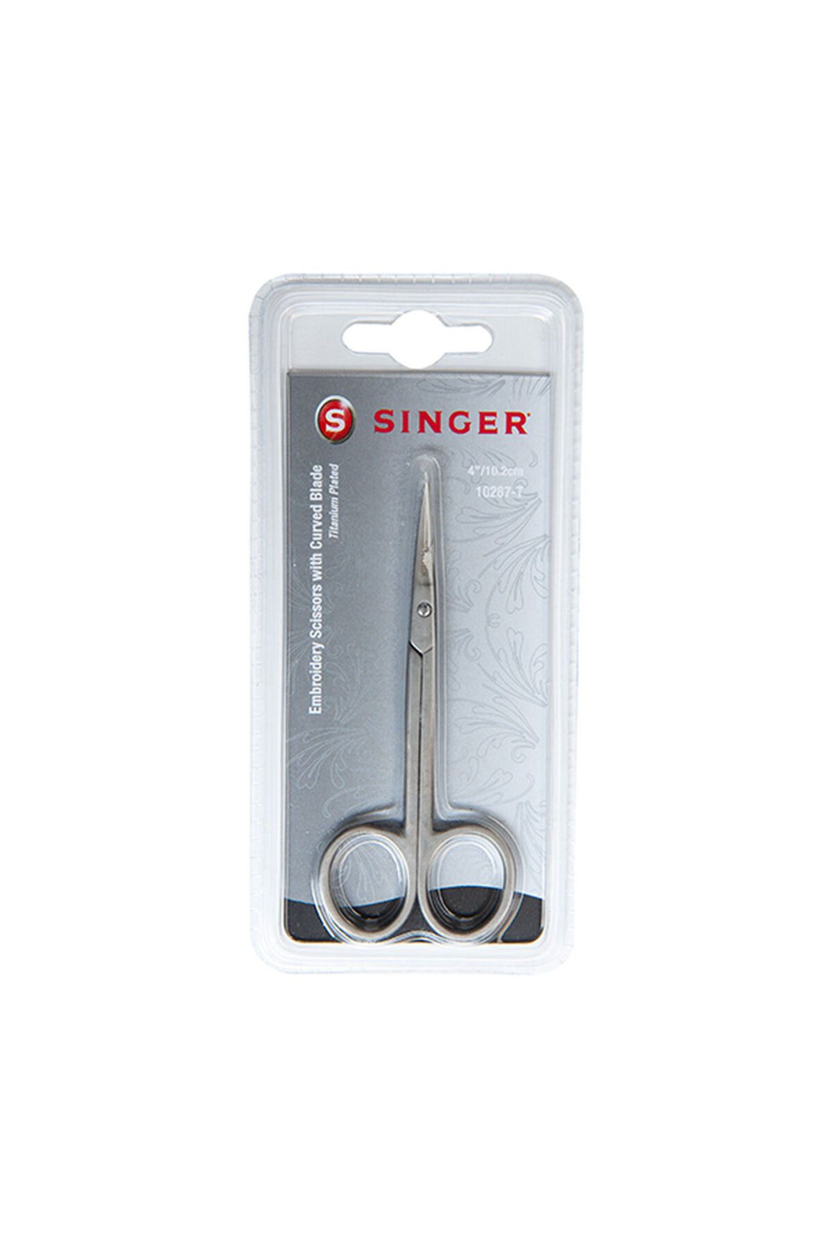 SİNGER Kıvrık Uçlu Titanyum Nakış Makası 10287-T