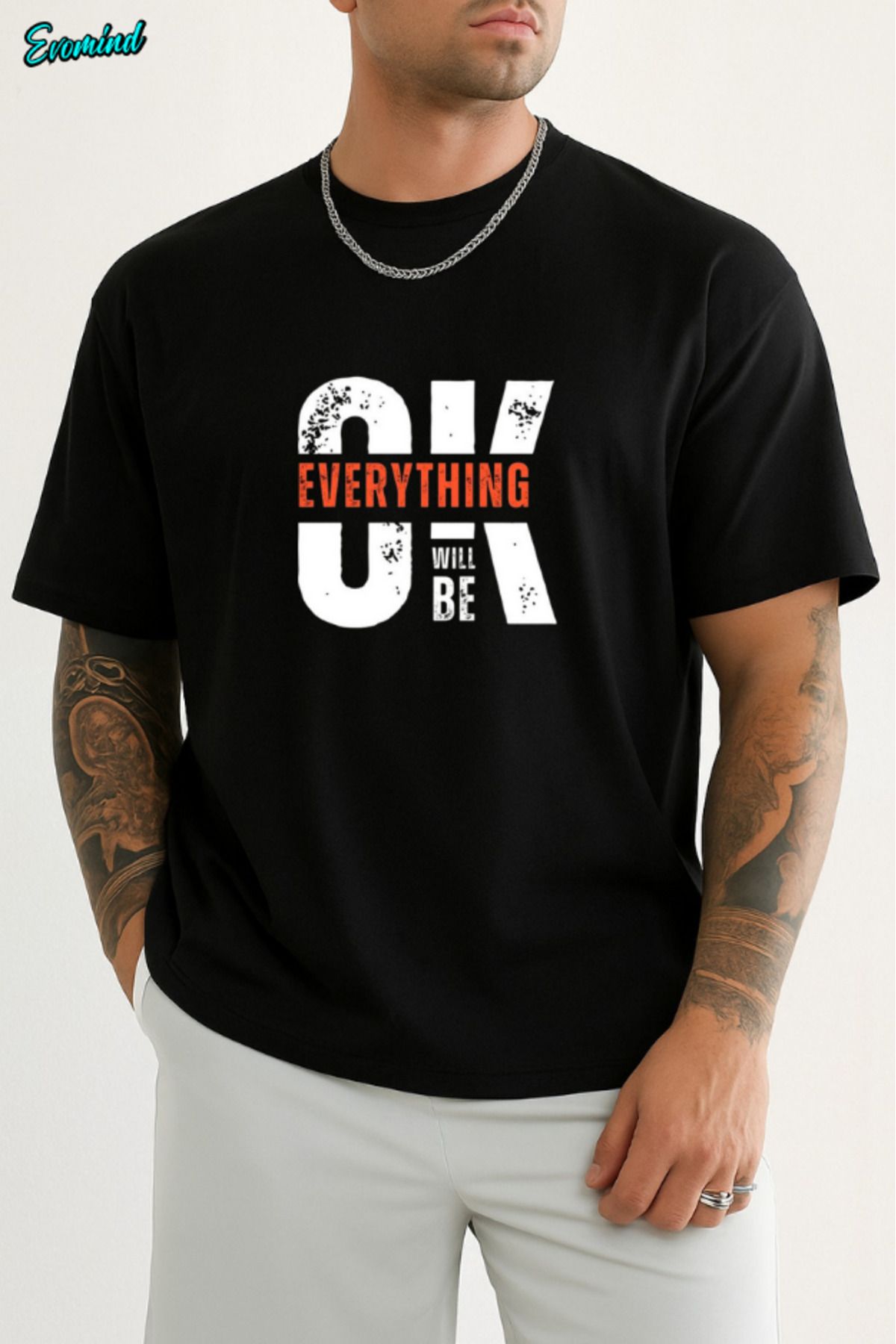 Evomind Ok Baskılı Unisex T-shirt