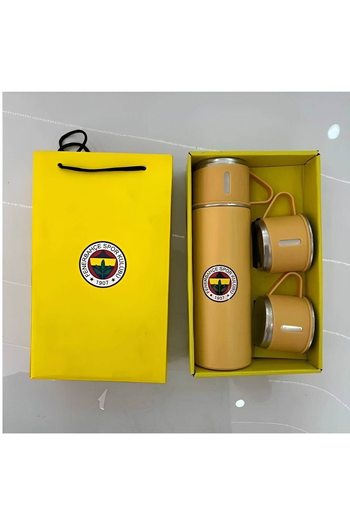 Home Fenerbahçe termos taraftar paslanmaz çelik üç bardak hediyeli