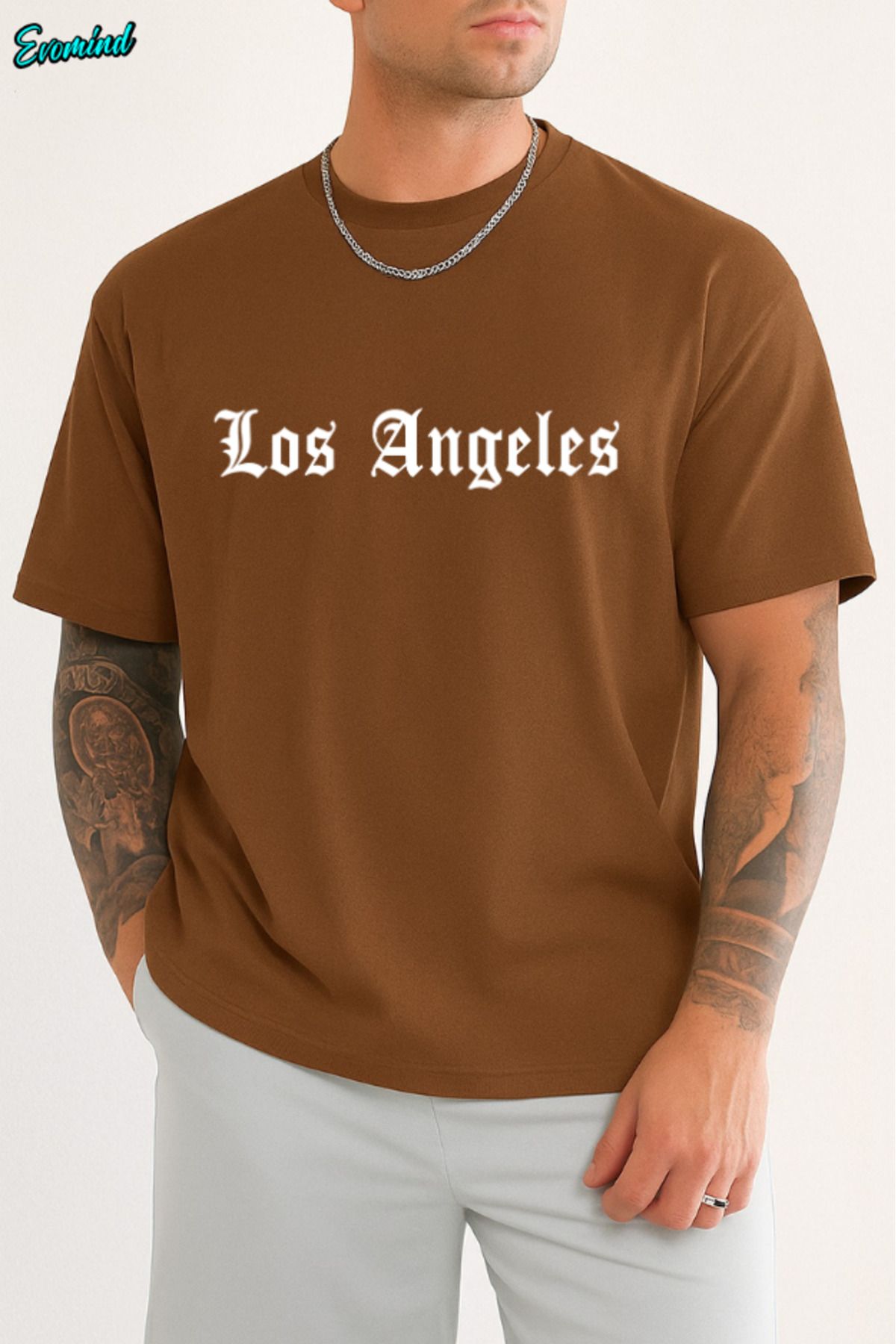 Evomind Los Angeles Baskılı Unisex T-shirt
