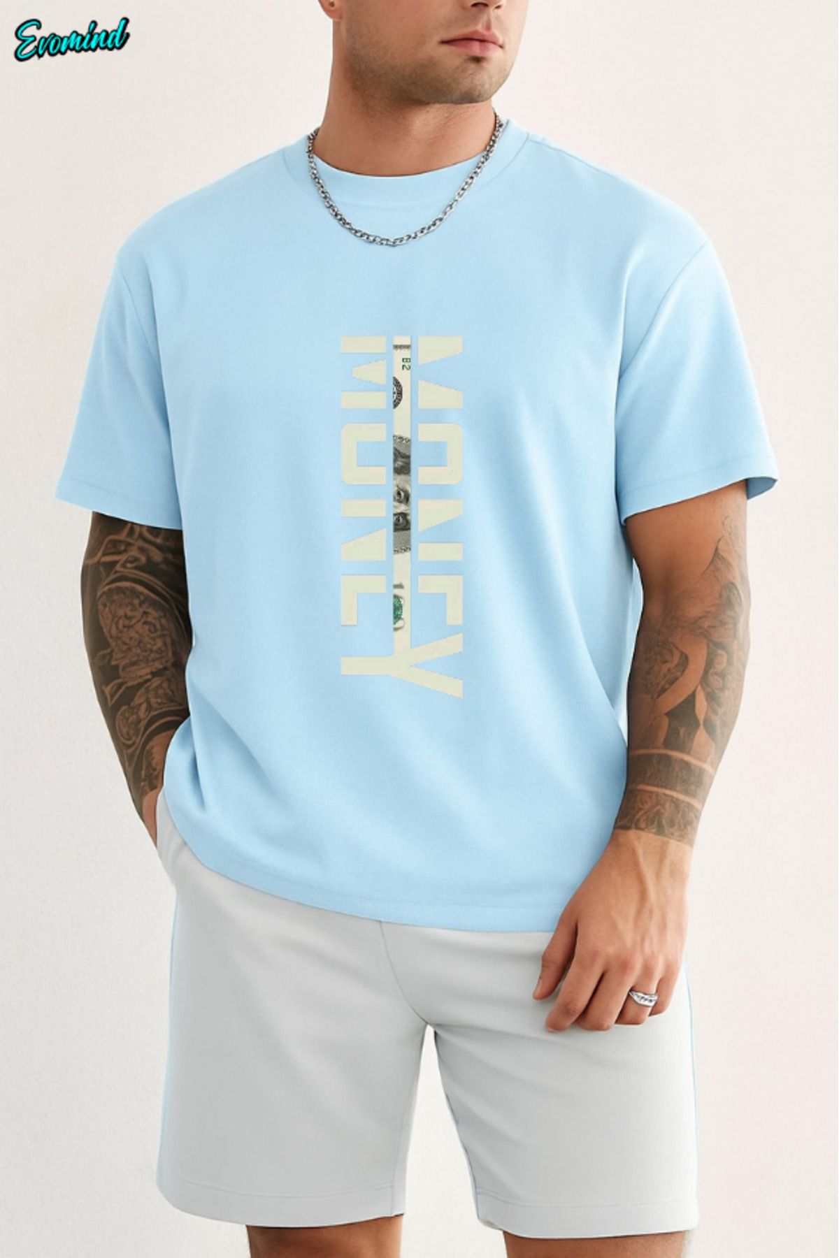 Evomind Money Baskılı Unisex T-shirt