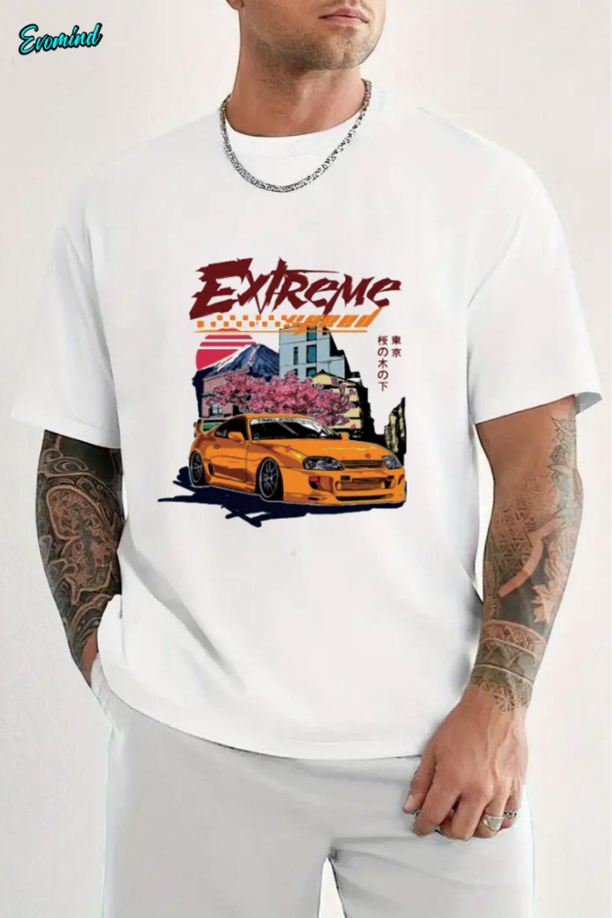 Evomind Ekstreme Baskılı Unisex T-shirt