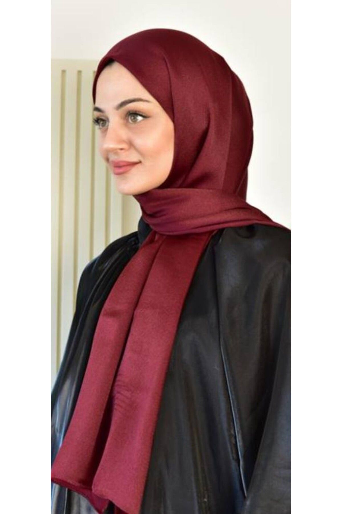 Aynur Janjan Trend Parlak Saten Dokulu Abiye Şifon Siyah Işıl Şal 185 X 70