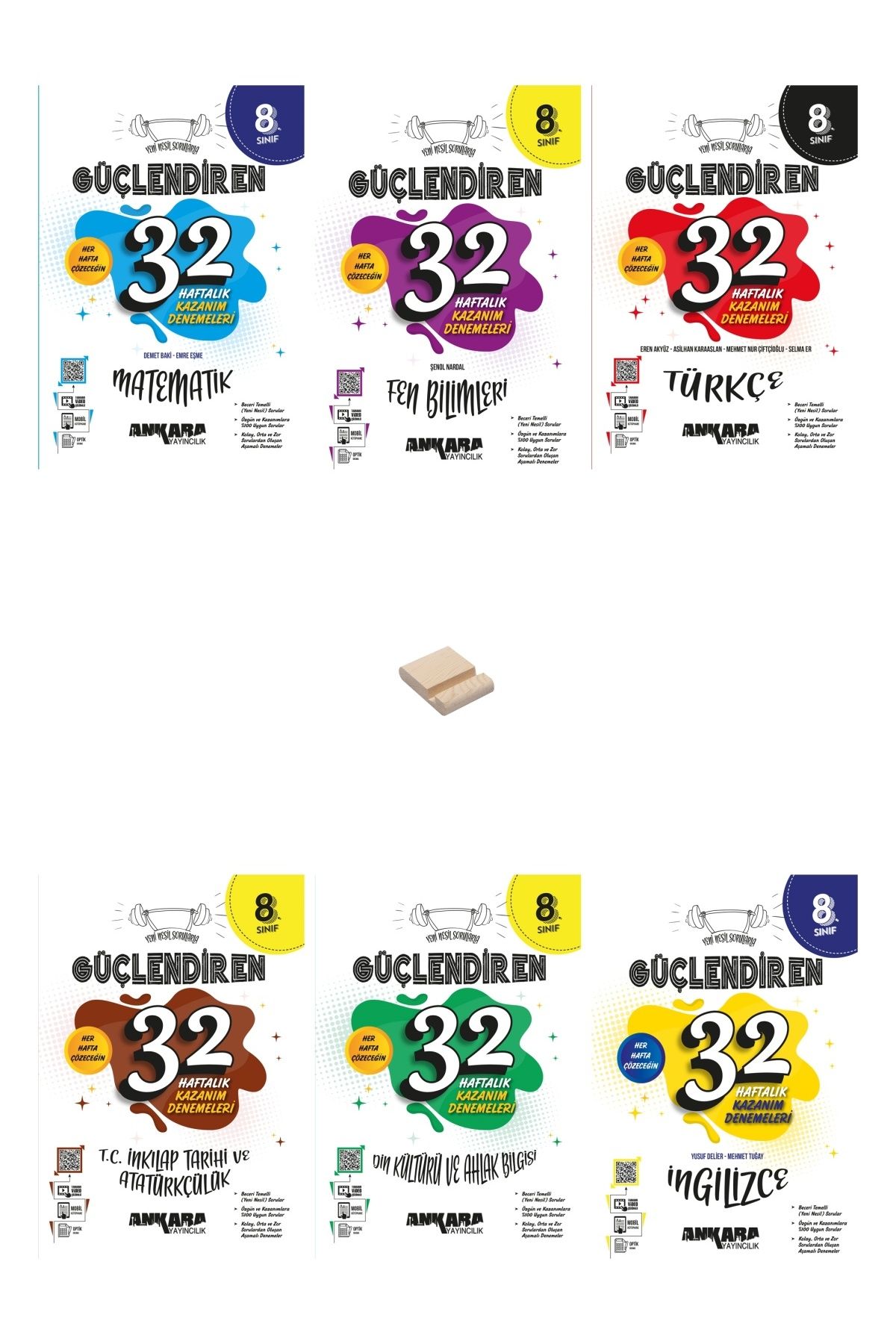 Ankara Yayıncılık LGS 8. Sınıf Güçlendiren Tüm Dersler 6lı Set Haftalık Denemeler