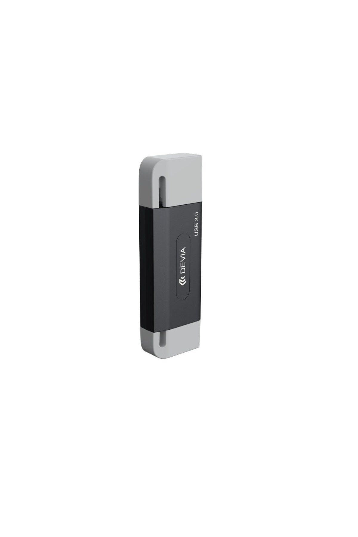 Devia-USB 3.0 microSD and SD memory card reader with USB-C and USB connection, reads 2TB 2