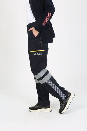 TRENDAY TEKSTİL Acil Sağlık Ünisex Kalıp Dört Mevsim Pantolon 112 Acil Sağlık...