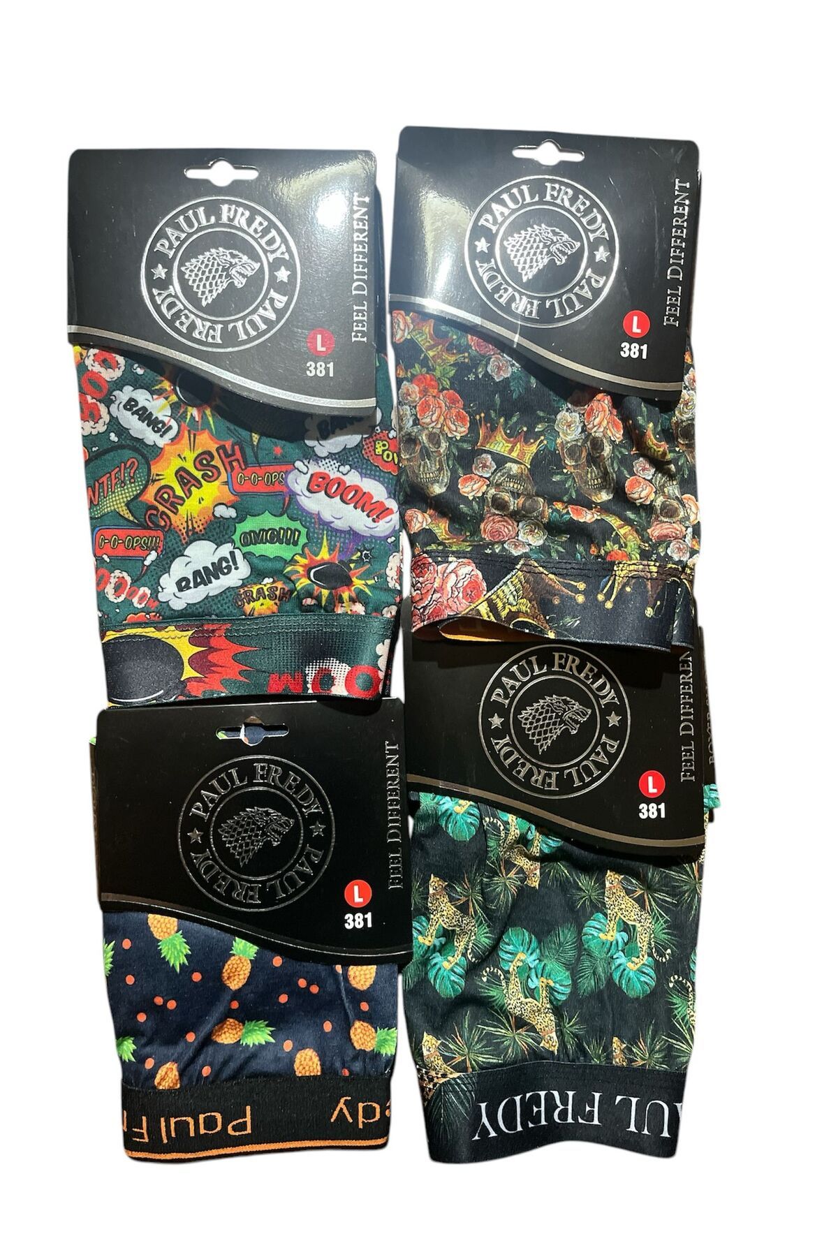4GEN Paul Fredy Desenli Erkek Boxer 4'lü Paket