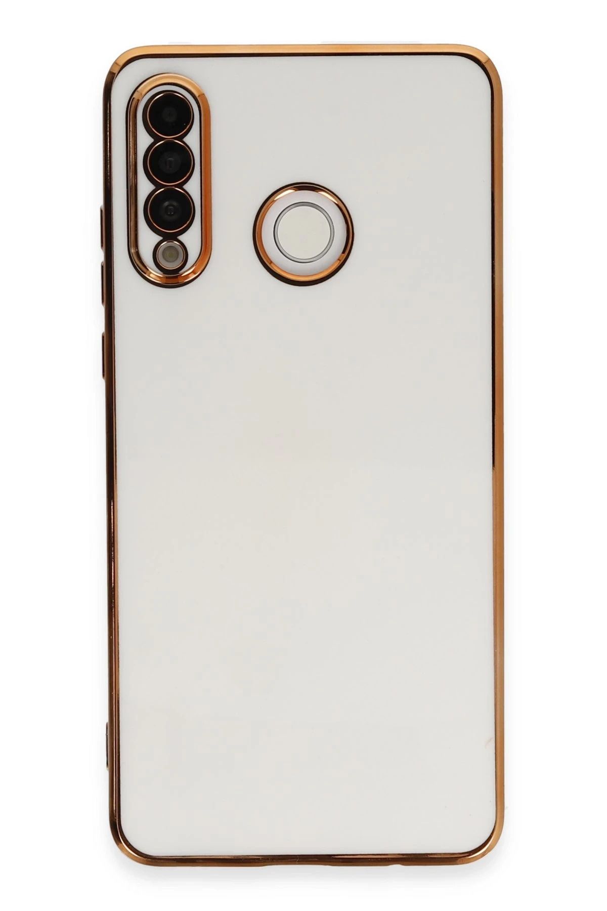 NewFace Huawei P30 Lite Kılıf Volet Silikon - Beyaz MXMPA