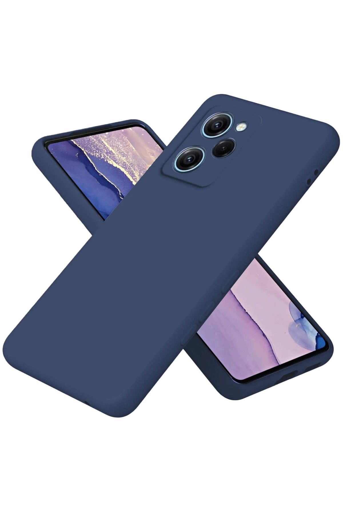 NewFace Xiaomi Poco X5 Pro 5G Nano içi Kadife Silikon - Lacivert MXMPA