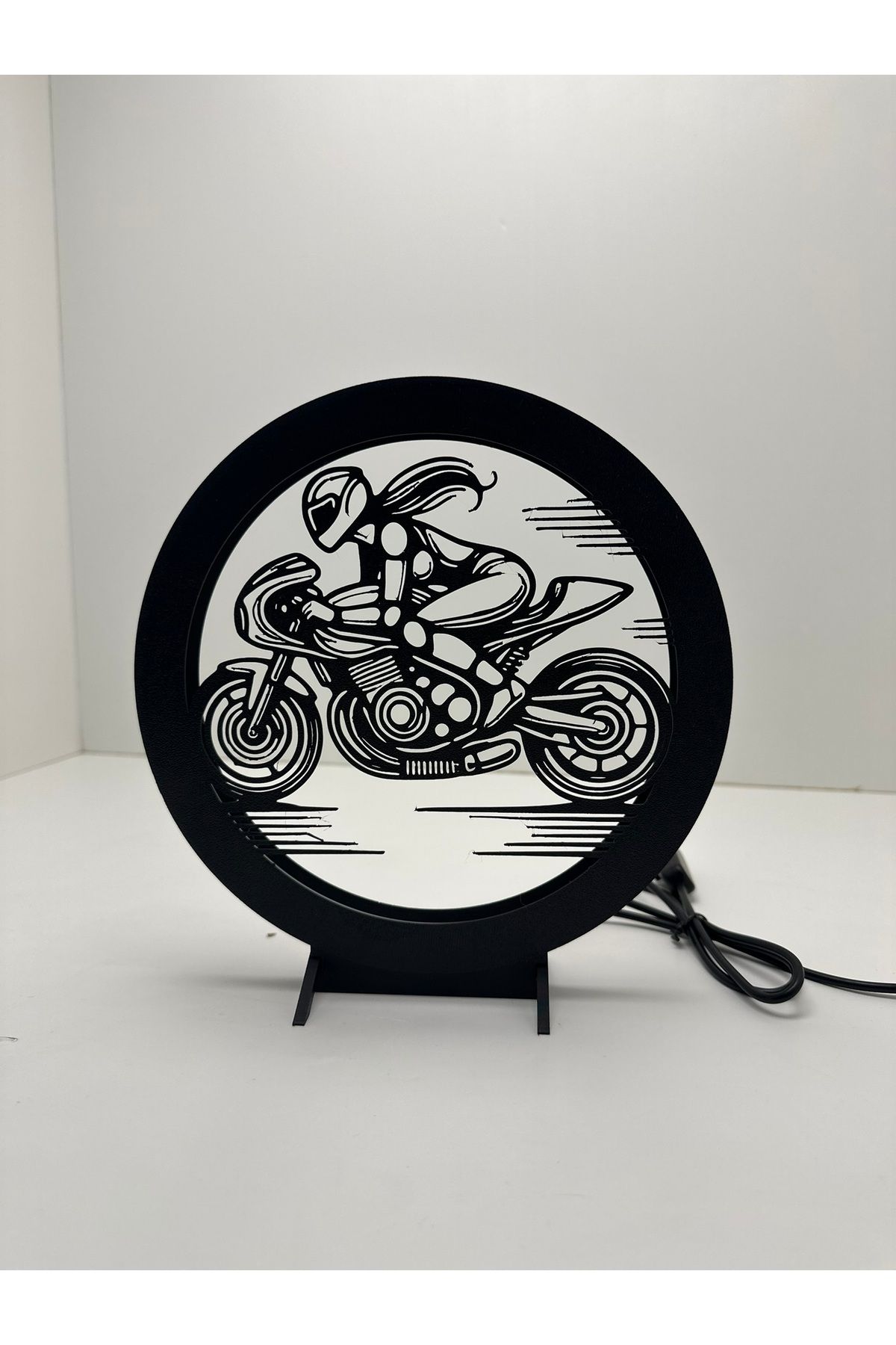 Butik Motorcu Dekoratif Led Lamba