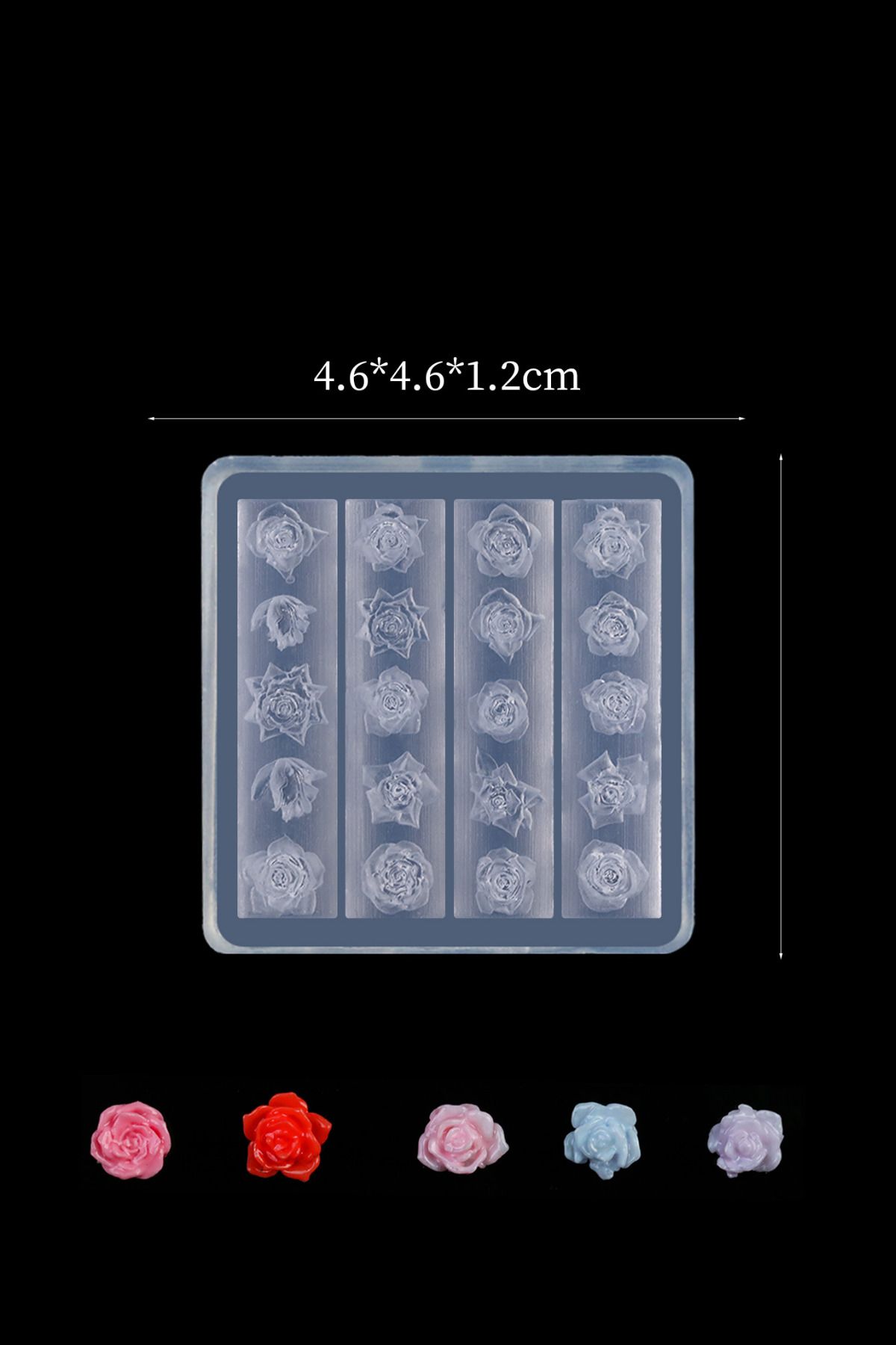 Easy Beauty Nail Art Charm Silikon Kalıp Nail Art Desen Kalıbı, Charm Tırnak Süsleme 3D Silikon Kalıp