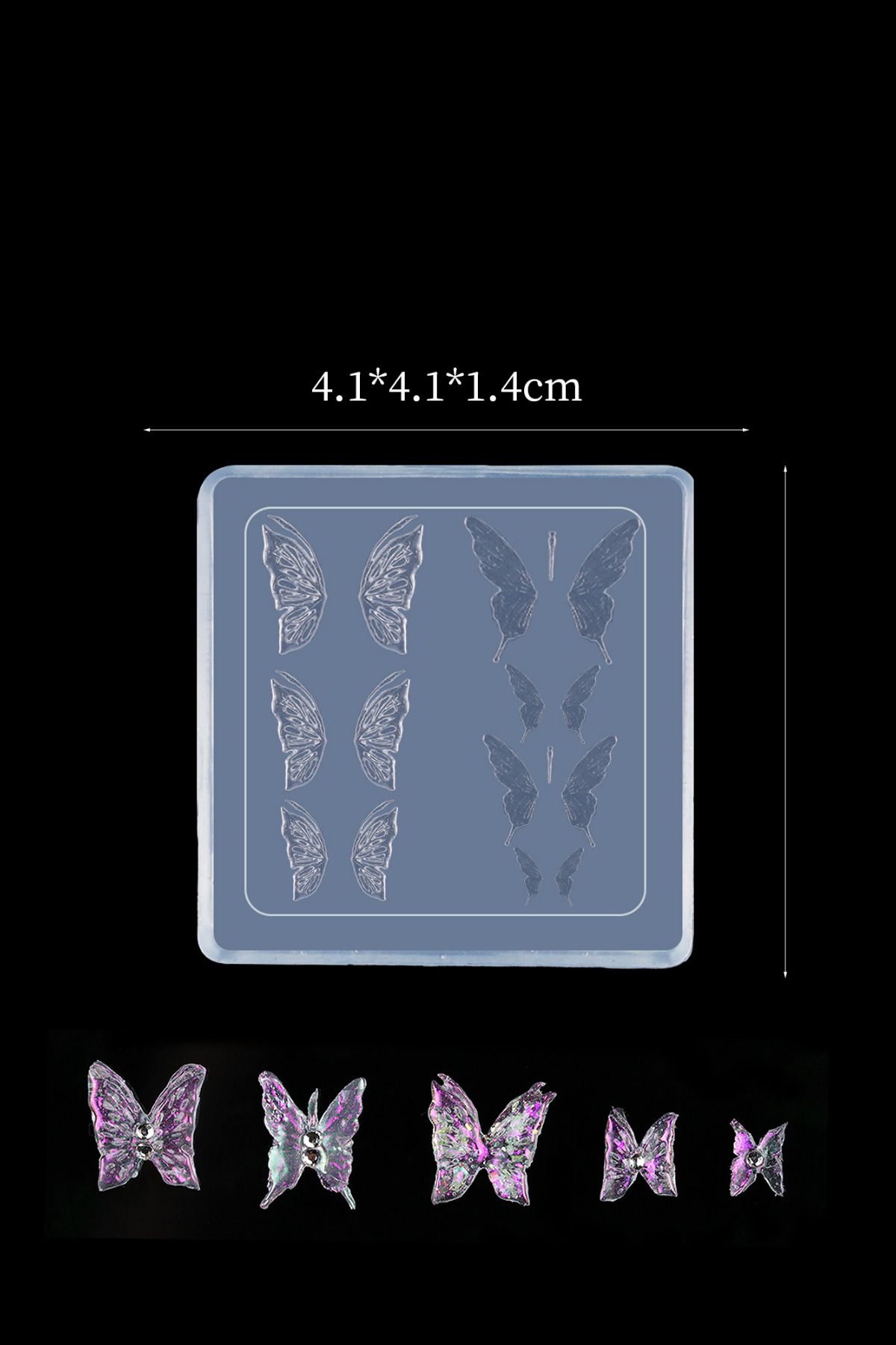 Easy Beauty Nail Art Charm Silikon Kalıp Nail Art Desen Kalıbı, Charm Tırnak Süsleme 3D Silikon Kalıp