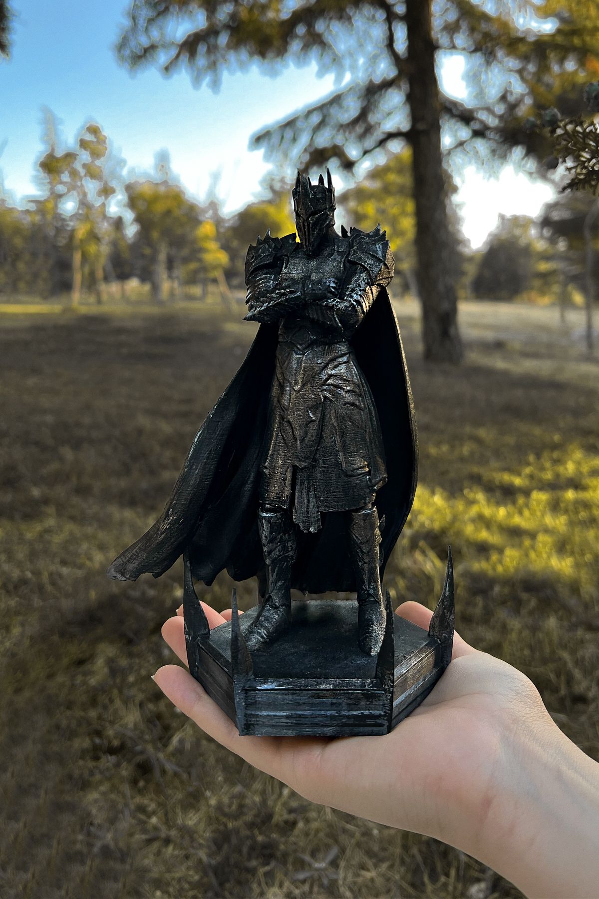 MİLSO Yüzüklerin Efendisi Sauron Figürü - El Boyamalı Biblo - 20 cm