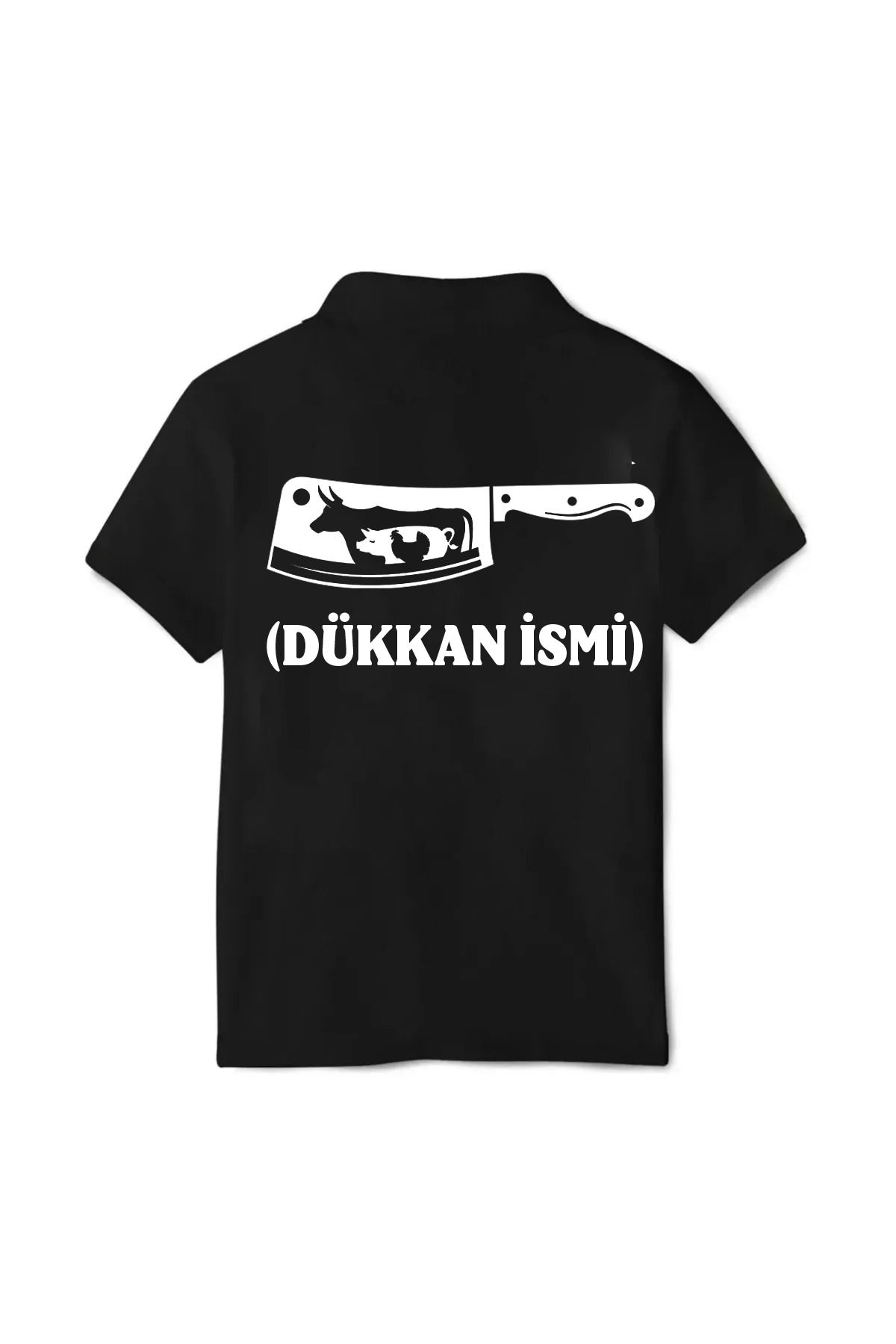 Pisa Art Kişiye Özel İsim Soyisim Kasap Polo Yaka T-Shirt(Arkadaki Model İsteğinize Göre Değişebilir)