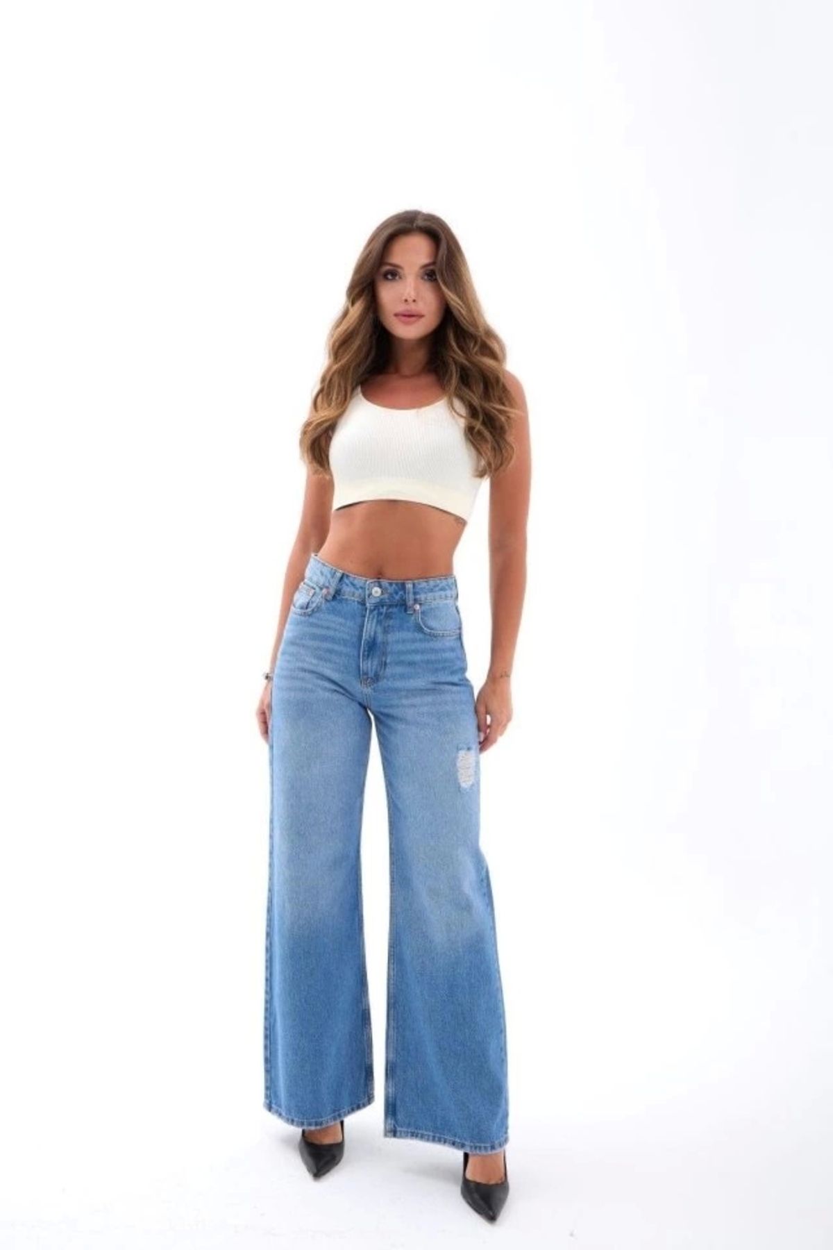 nedo7 7442 KOT PANTOLON-KOYU MAVİ