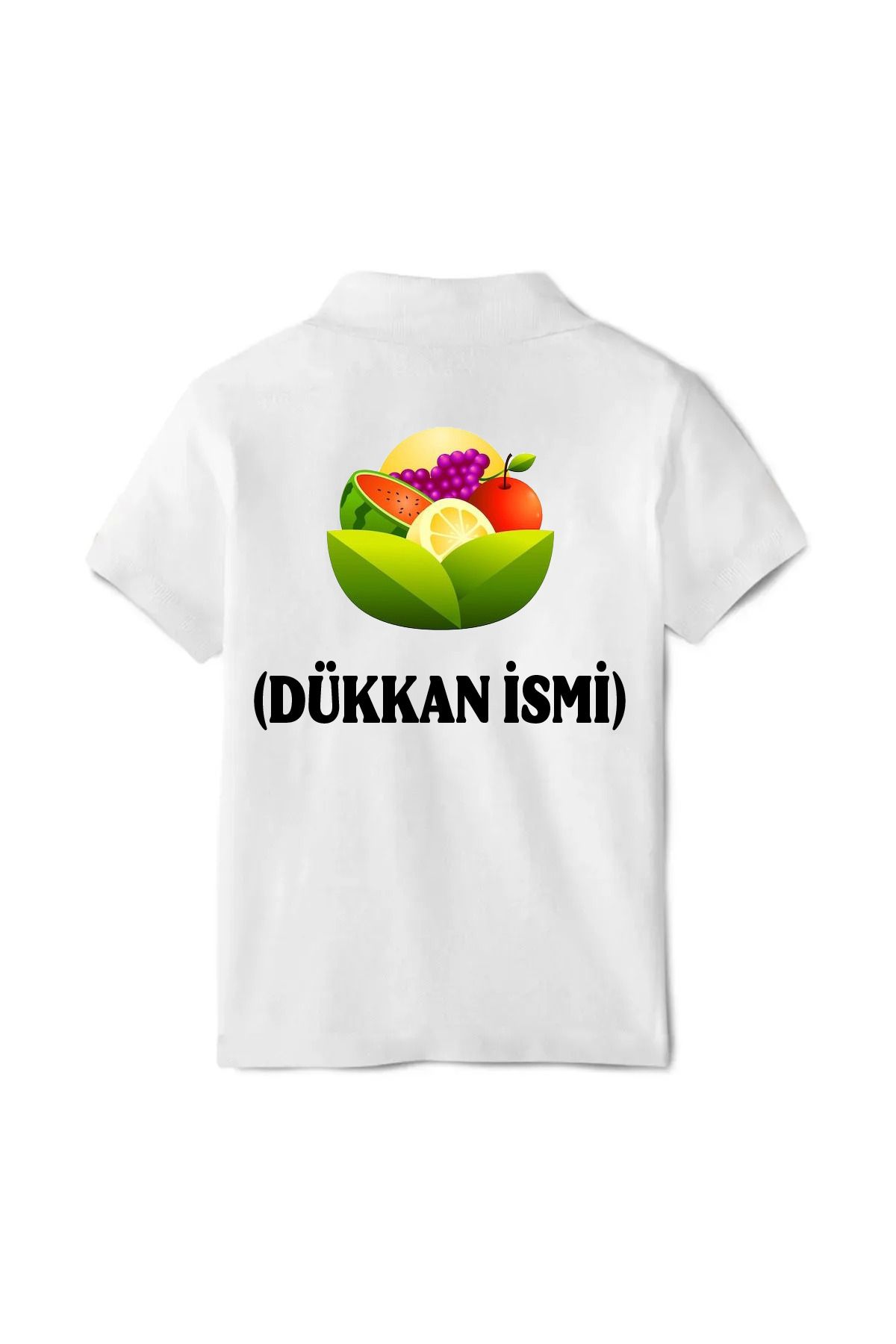 Pisa Art Kişiye Özel İsim Soyisim Manav Polo Yaka T-Shirt(Arkadaki Model İsteğinize Göre Değişebilir)