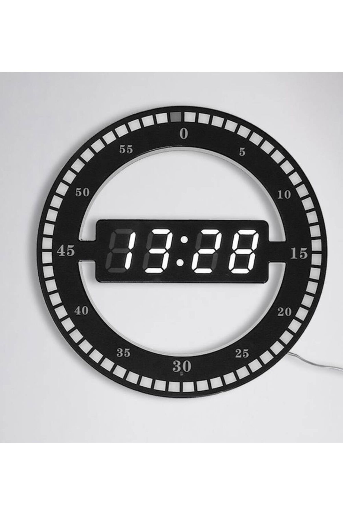 Mena Rise 3D LED Dijital Elektronik Modern Duvar ve Masa Saati 1064272