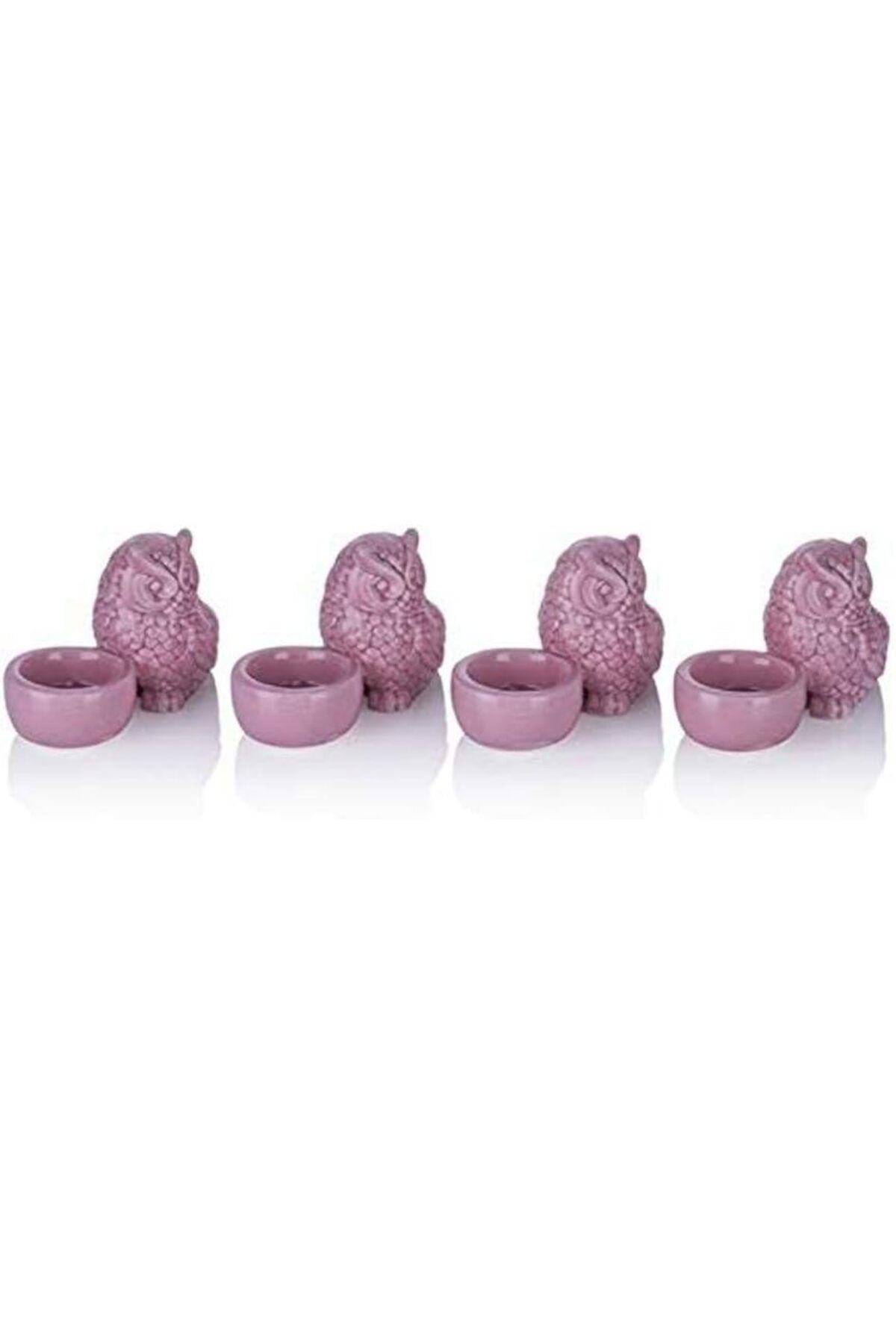 Mena Rise 4lü Pembe Baykuşlu Mumluk, 11cm 1064272