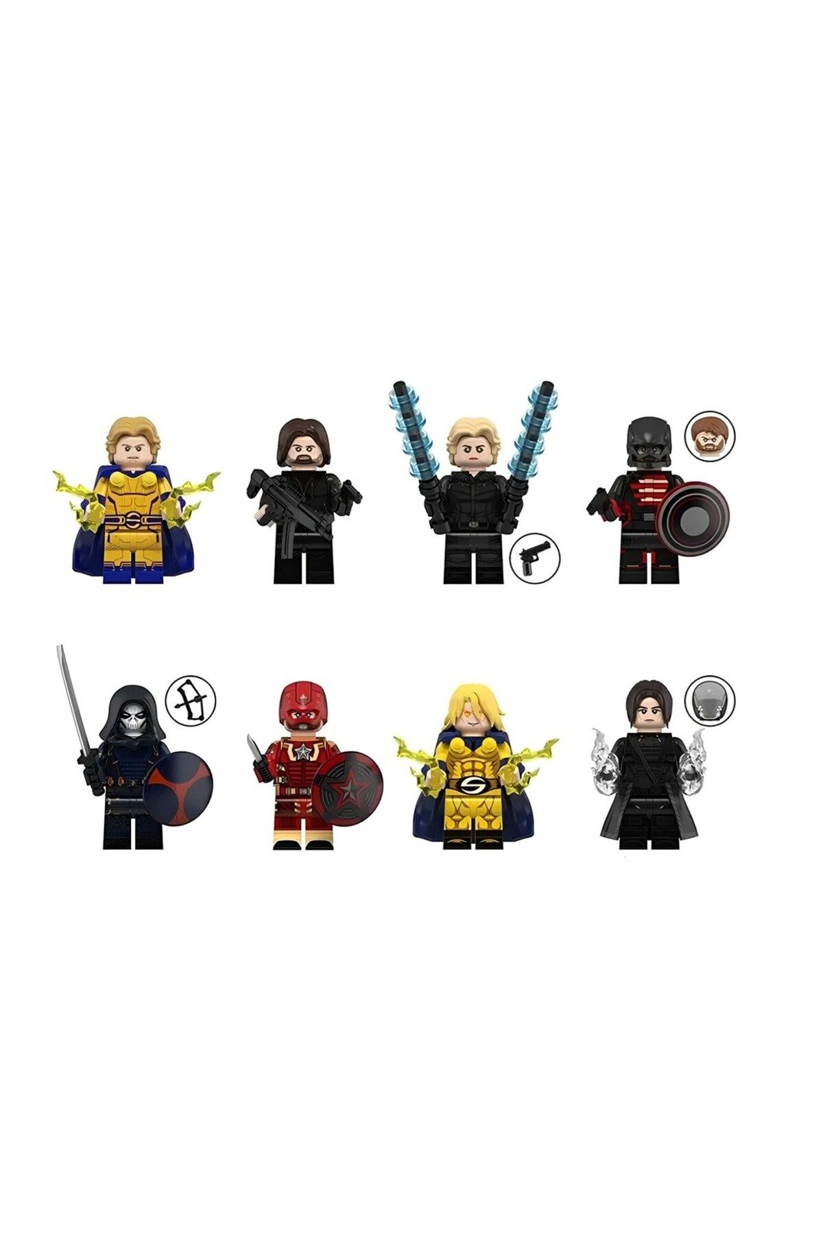 myminitoys Super Kahraman Mini Figür Thunder Yenilmezler 8li set