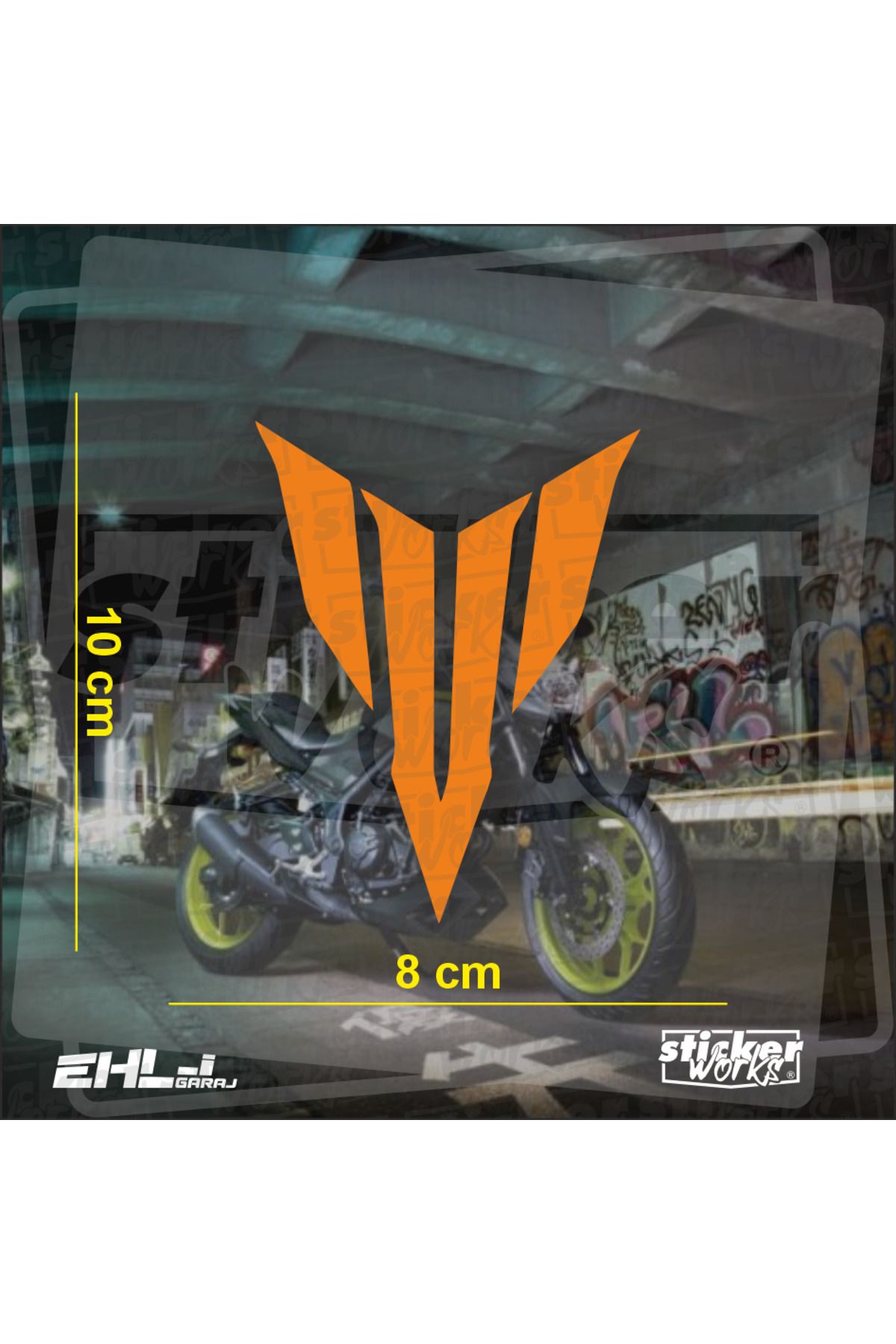 Sticker Works Yamaha MT Logo Sticker