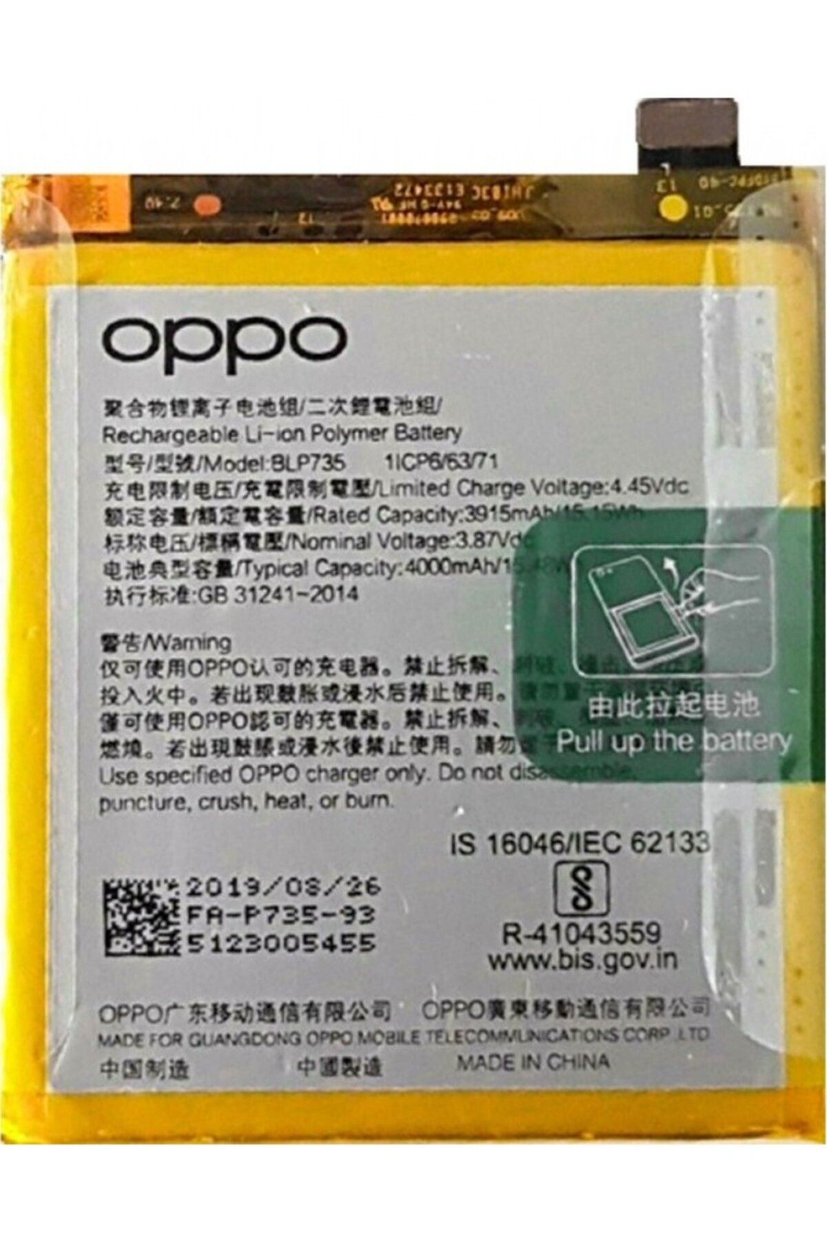 AXYA Oppo Reno 2 Batarya Pil BLP735
