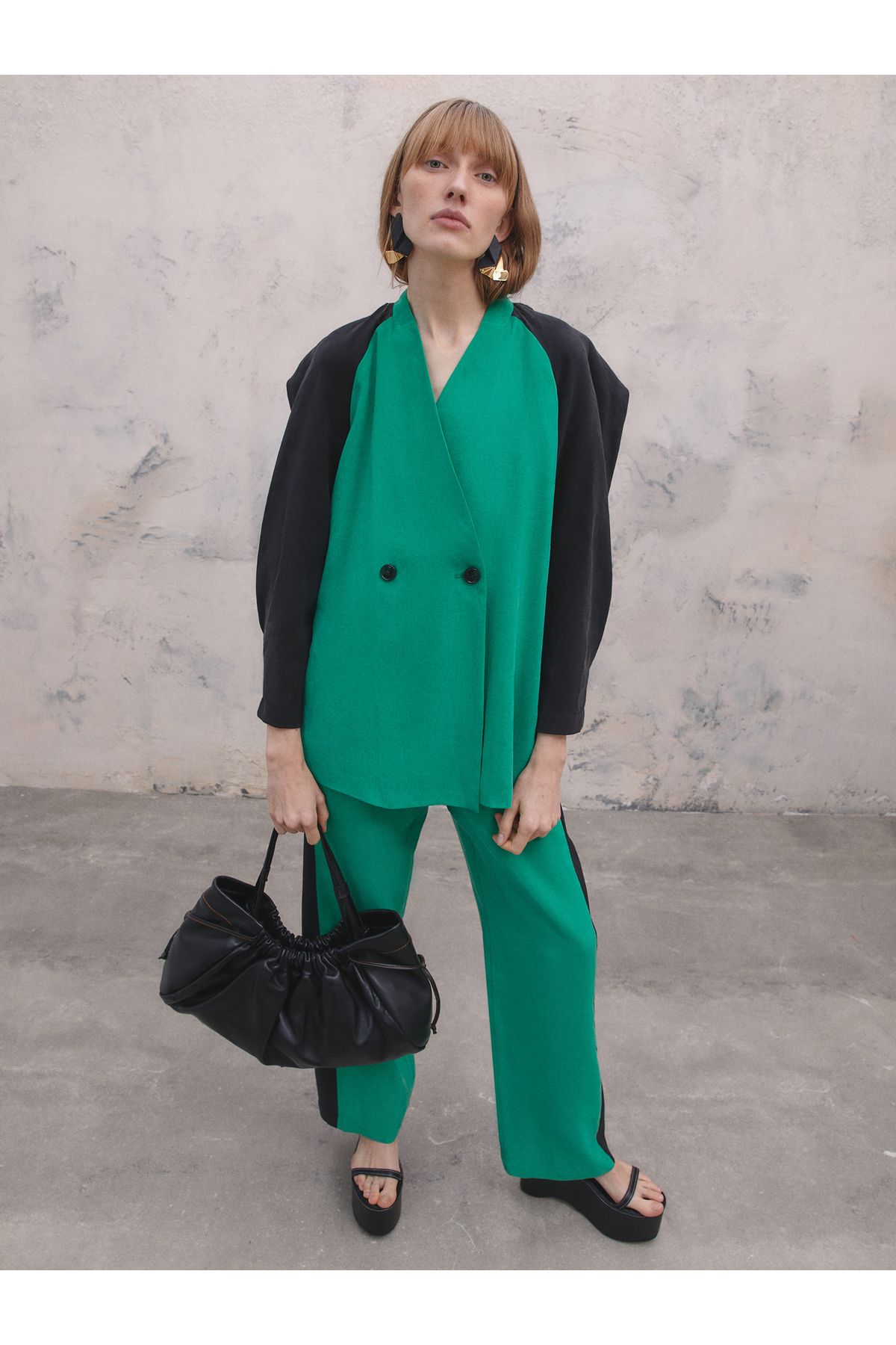 BAQA-Raglan Sleeve Two Button Jacket 6
