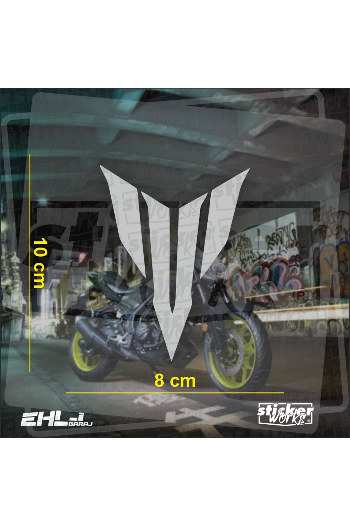 Sticker Works Yamaha MT Logo Sticker