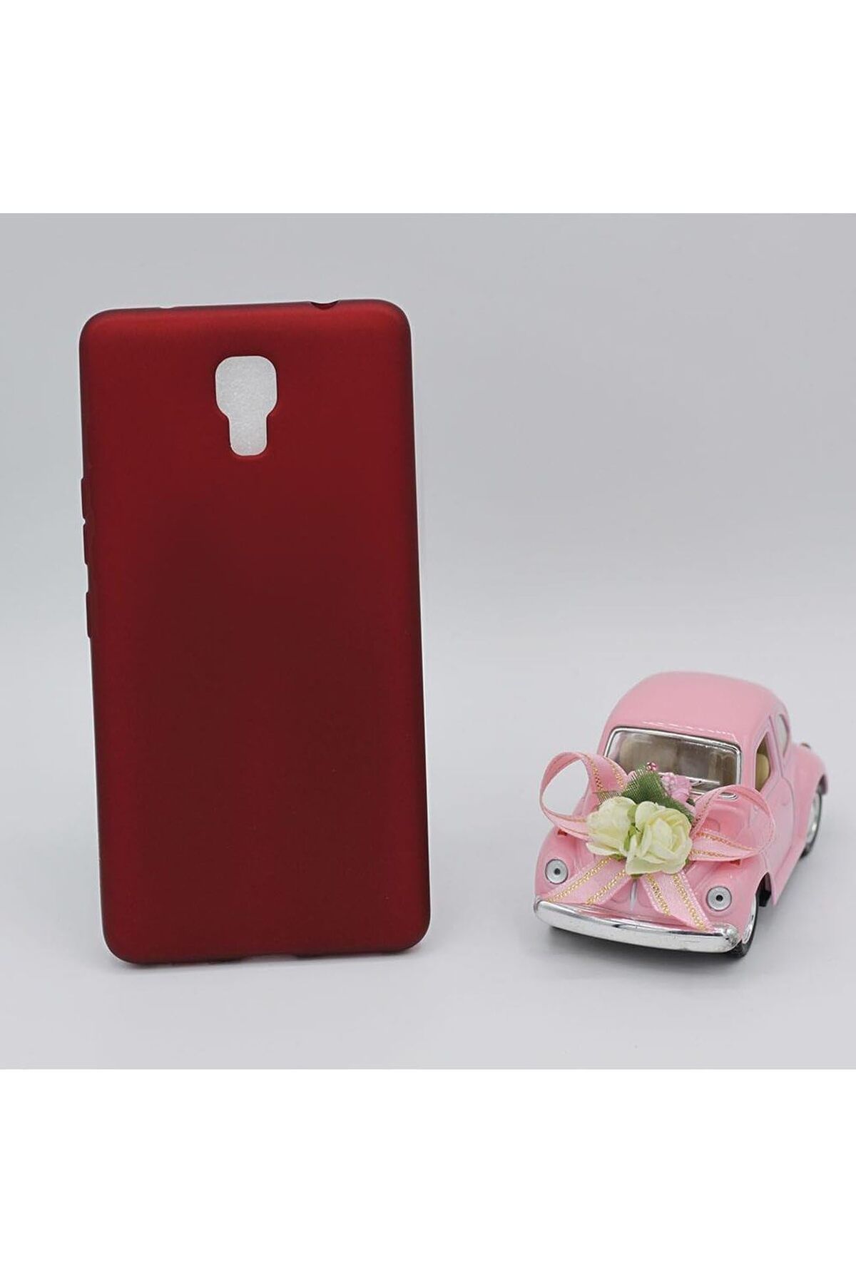 Mena Rise TuonShop Via A1 Plus Uyumlu Mat Yumuşak Silikon Kılıf (Kırmızı) 1122991