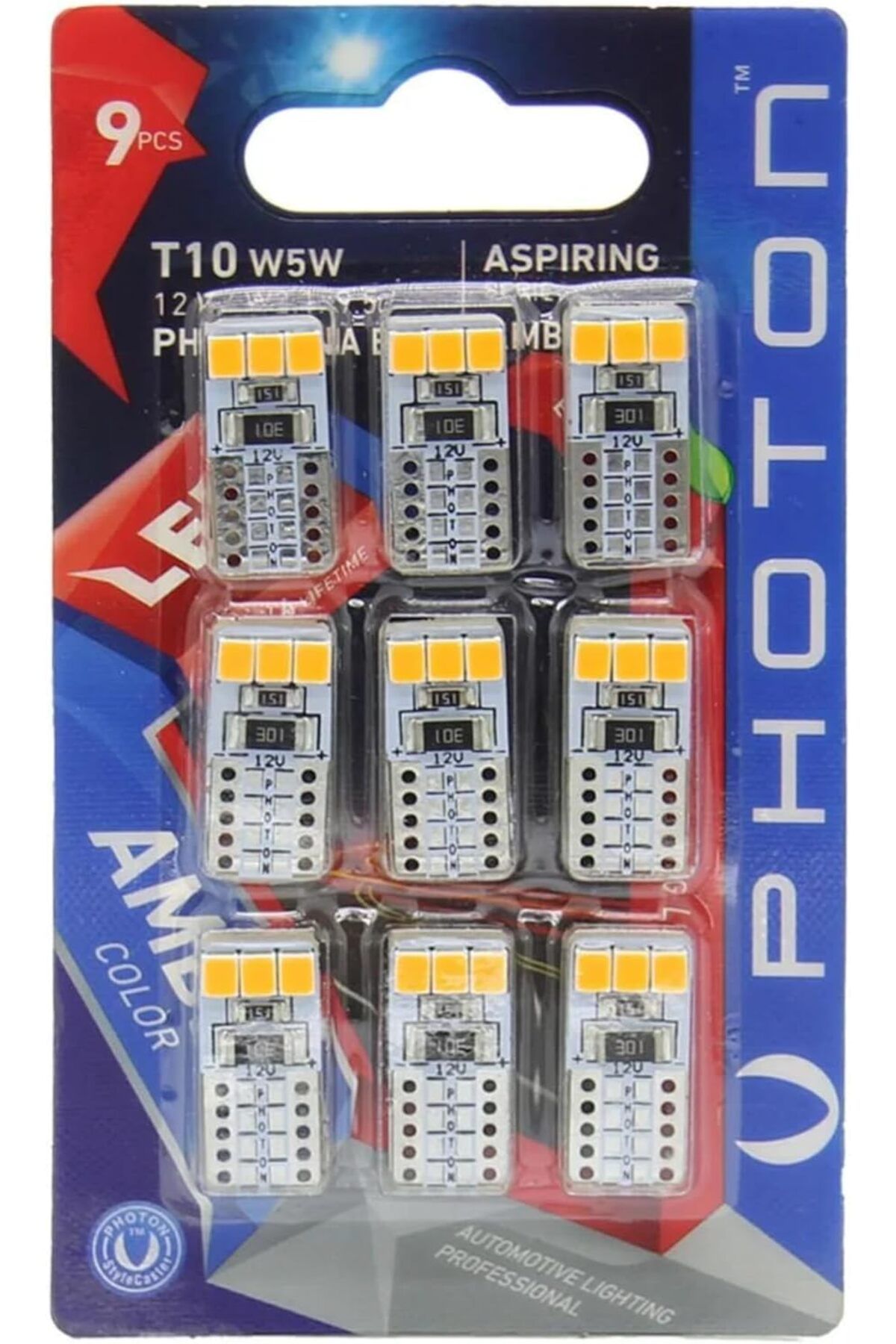Mena Rise T10 W5W Turuncu Led 9 adet 1064272