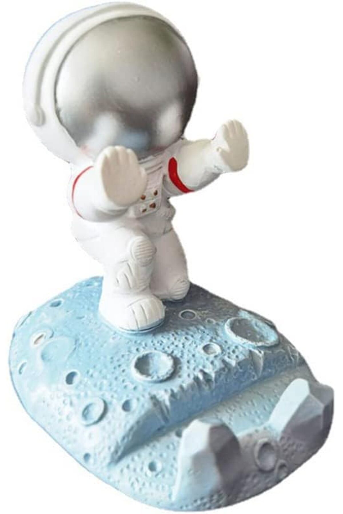 Mena Rise Astronot Telefon Standı, Yaratıcı Reçine Sevimli Spaceman Telefon Standı Yaratıcı Komik Smart
