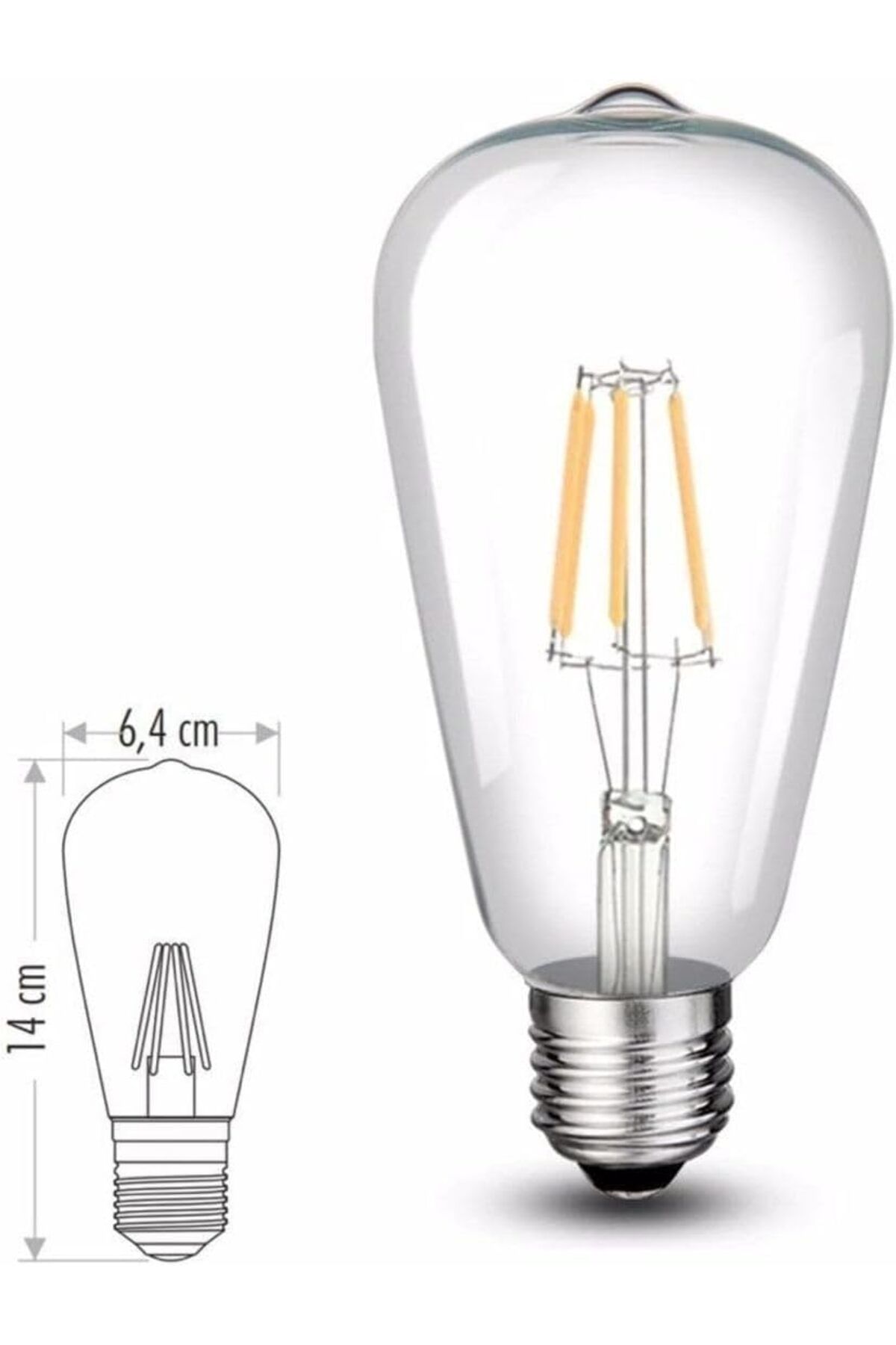 Mena Rise 8 Watt Filamanet Led Ampul Ct-4353 3200k (gün Işığı) 1064272