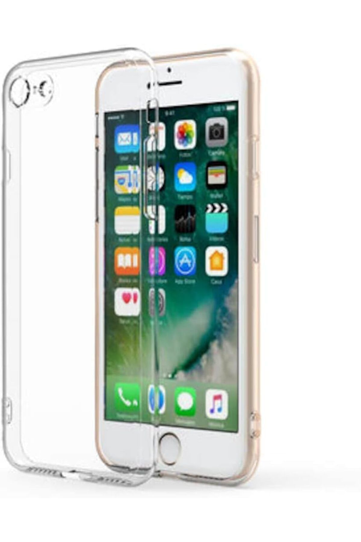 Mena Rise TuonShop İphone 7-8 İle Uyumlu Kamera Korumalı Şeffaf Kılıf 1122991