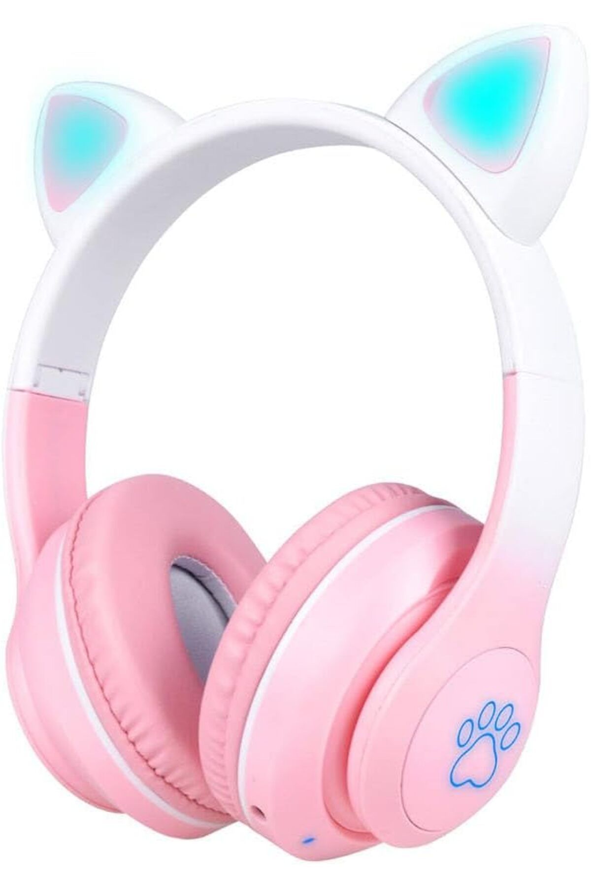 Mena Rise STN-28 Pro Kedi Kulaklı Tasarımlı RGB Işıklı Bluetooth Kulaklık Pembe 1064272