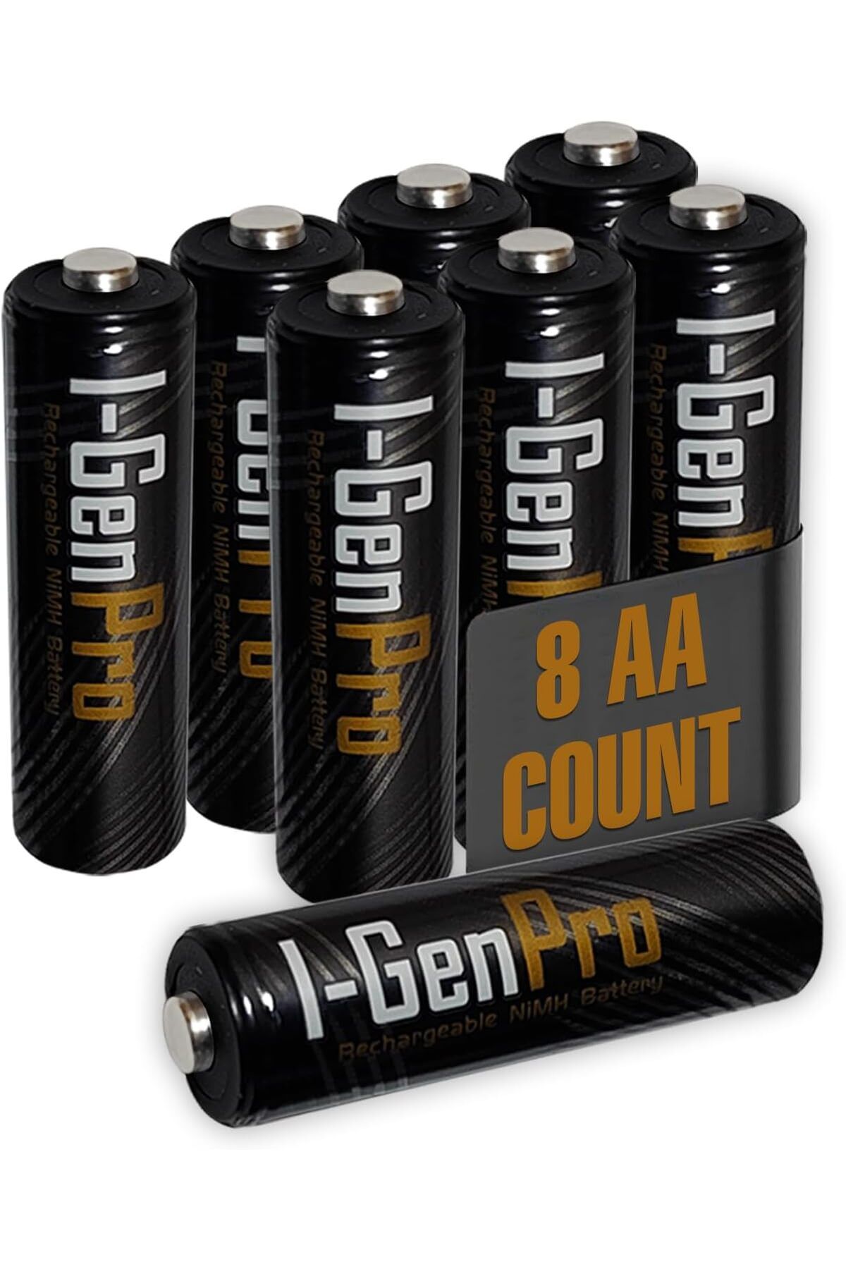 Mena Rise TuonShop Pro P103 8 Adet AA 2950 mAh Şarj Edilebilir Kalem Pil 1.2V Ni-MH Şarjlı Pil 1122991