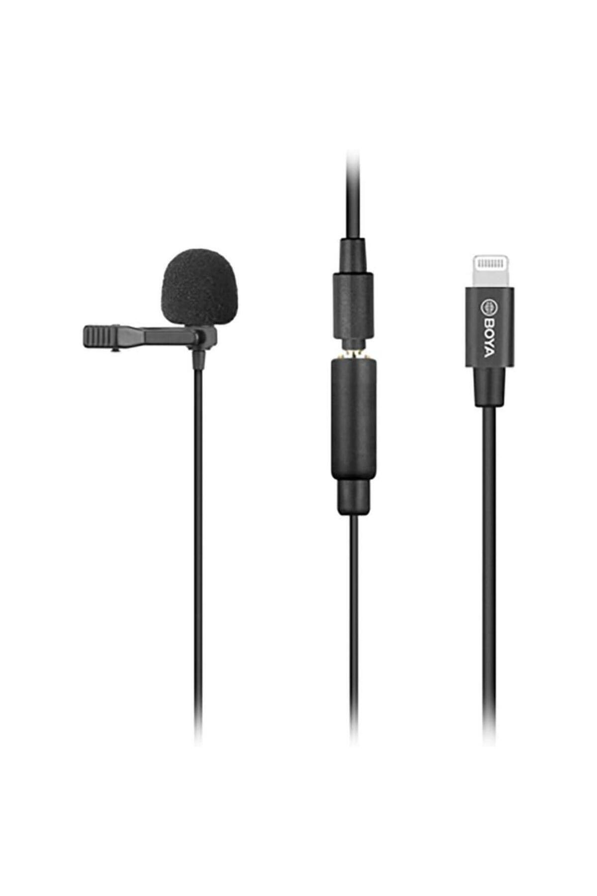 BOYA BY-M2 iphone - ipad için Lisanslı MFi Sertifikalı Kablolu Yaka Mikrofonu