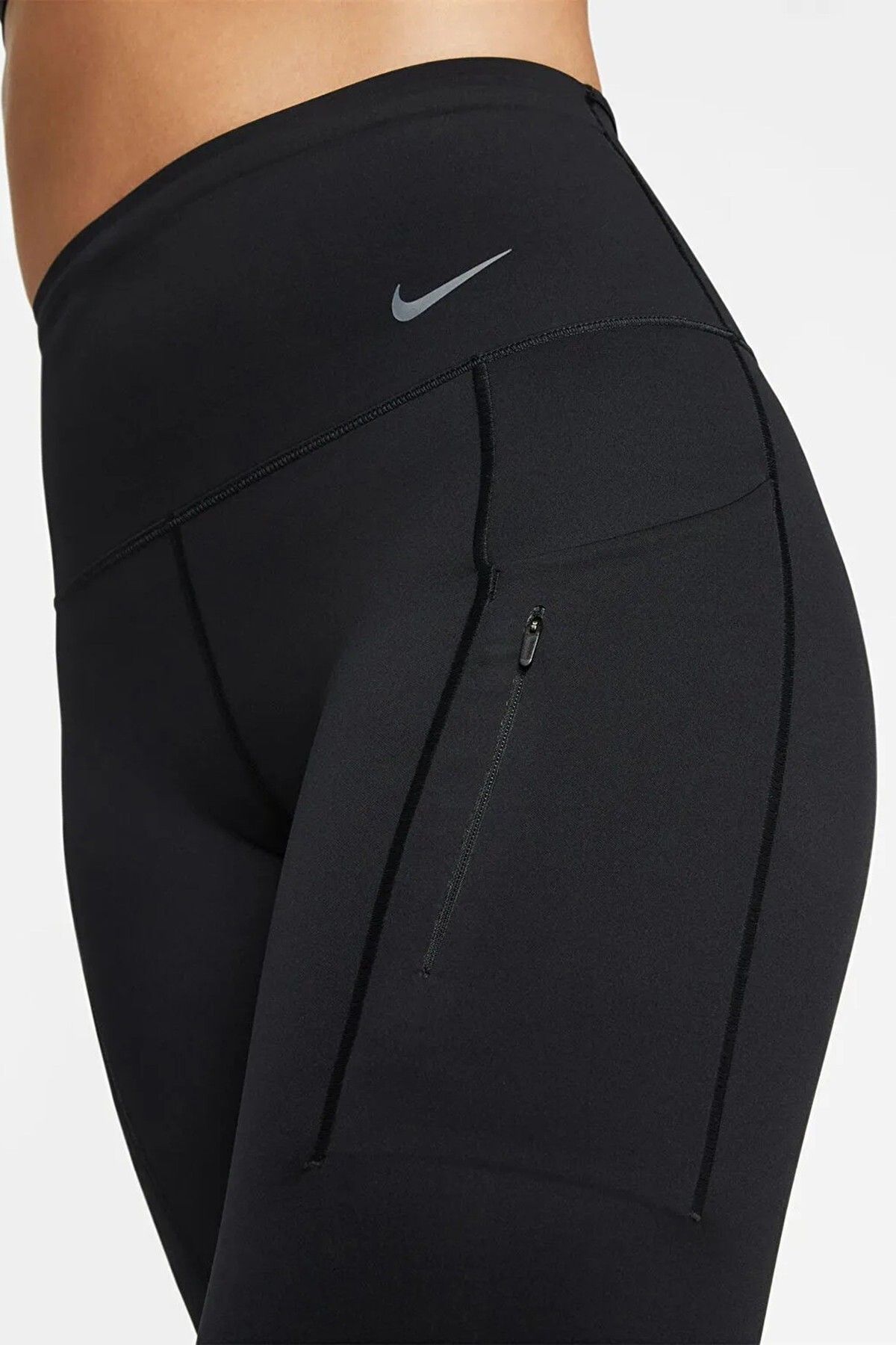 Nike-Trainng Go Dri Fit Infinalock High Rise 7/8 Leggings 6 Pockets Recovery High Waisted Reflector 3