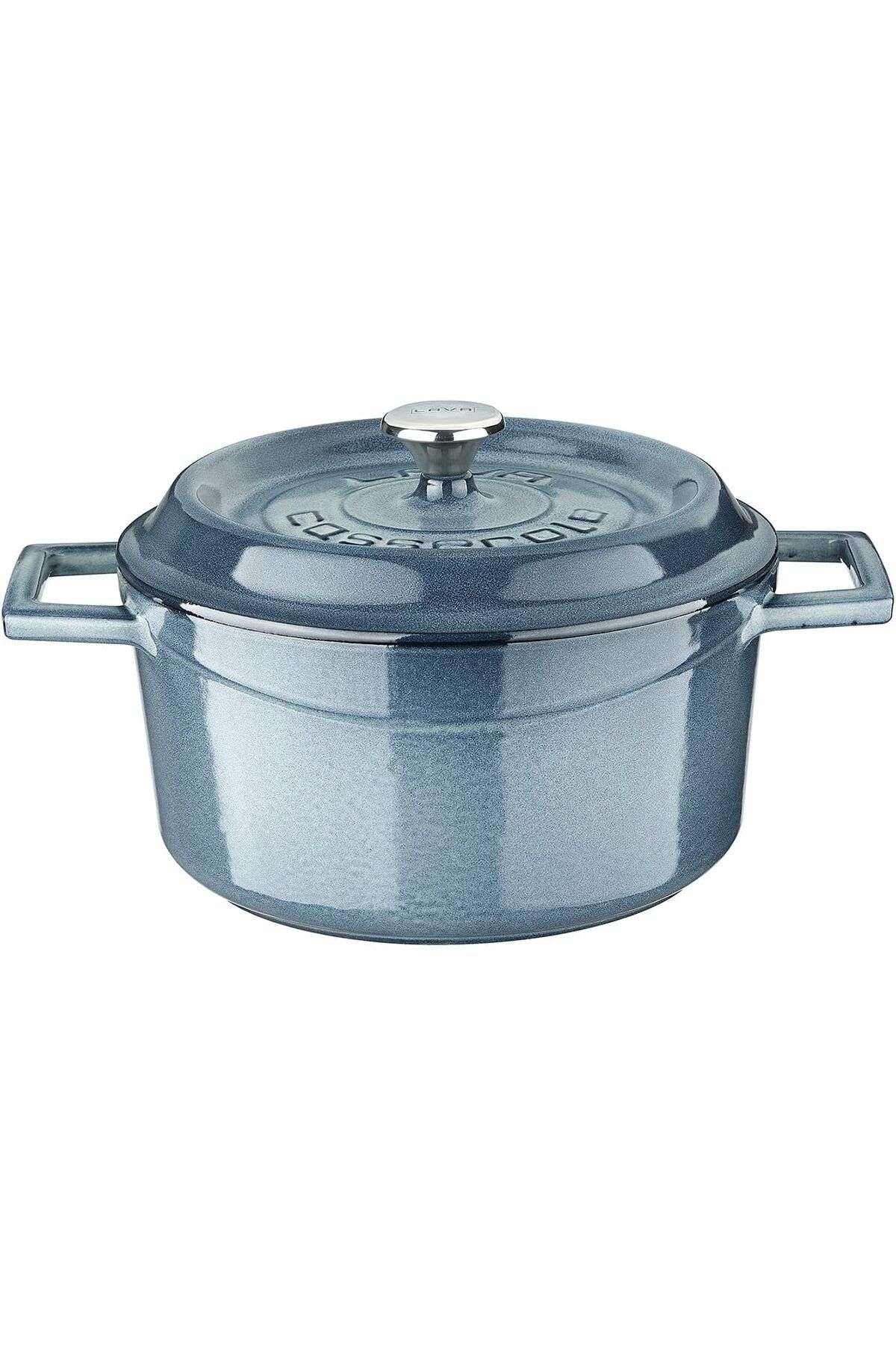 Mena Rise Metal Premium Serisi - Döküm Yuvarlak Tencere, 20 cm, Majolik Gri 1064272