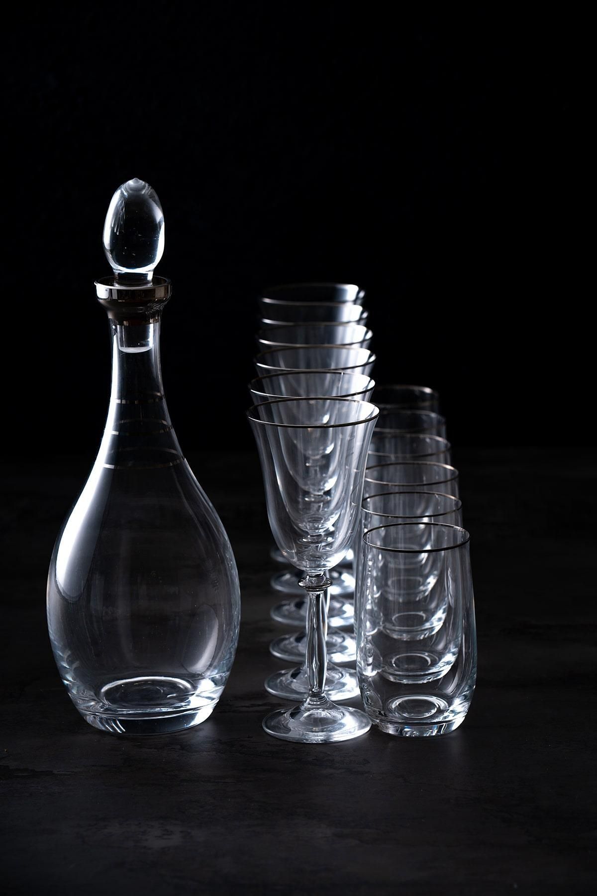 ACAR Maxwell Silver 25 Parça Bardak Seti