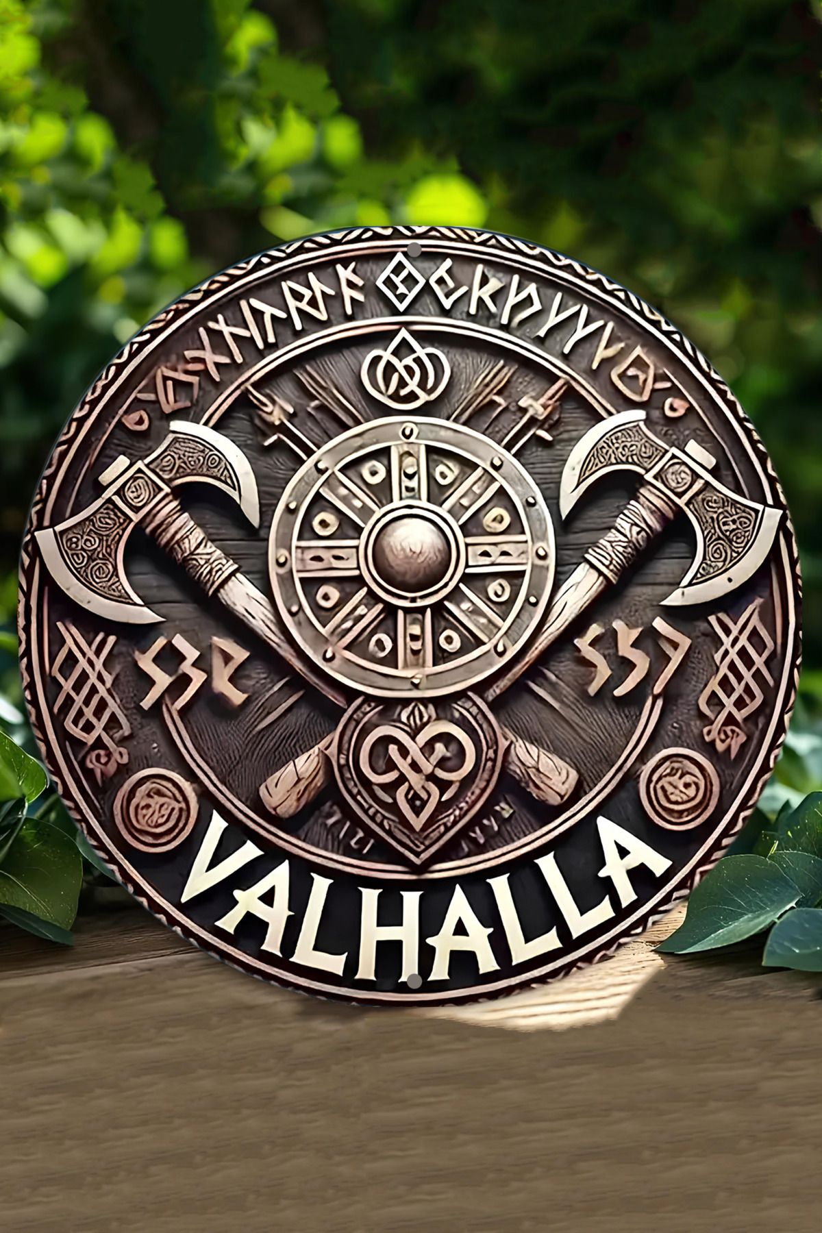 kutuTR ⚔️ VALHALLA – Viking Savaş Ruhunu Yansıtan MDF Duvar Dekoru (20 cm) DT022